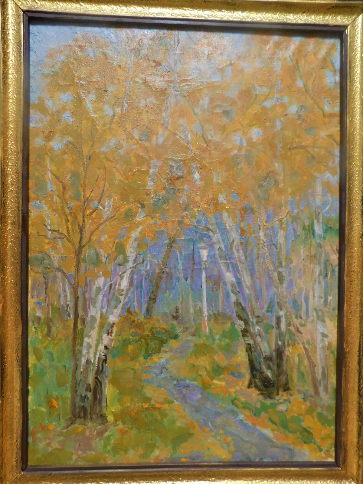 1970 Russian Impressionist PLEIN AIR Oil Painting M. Elzufen (1913-1997) 31 X 23