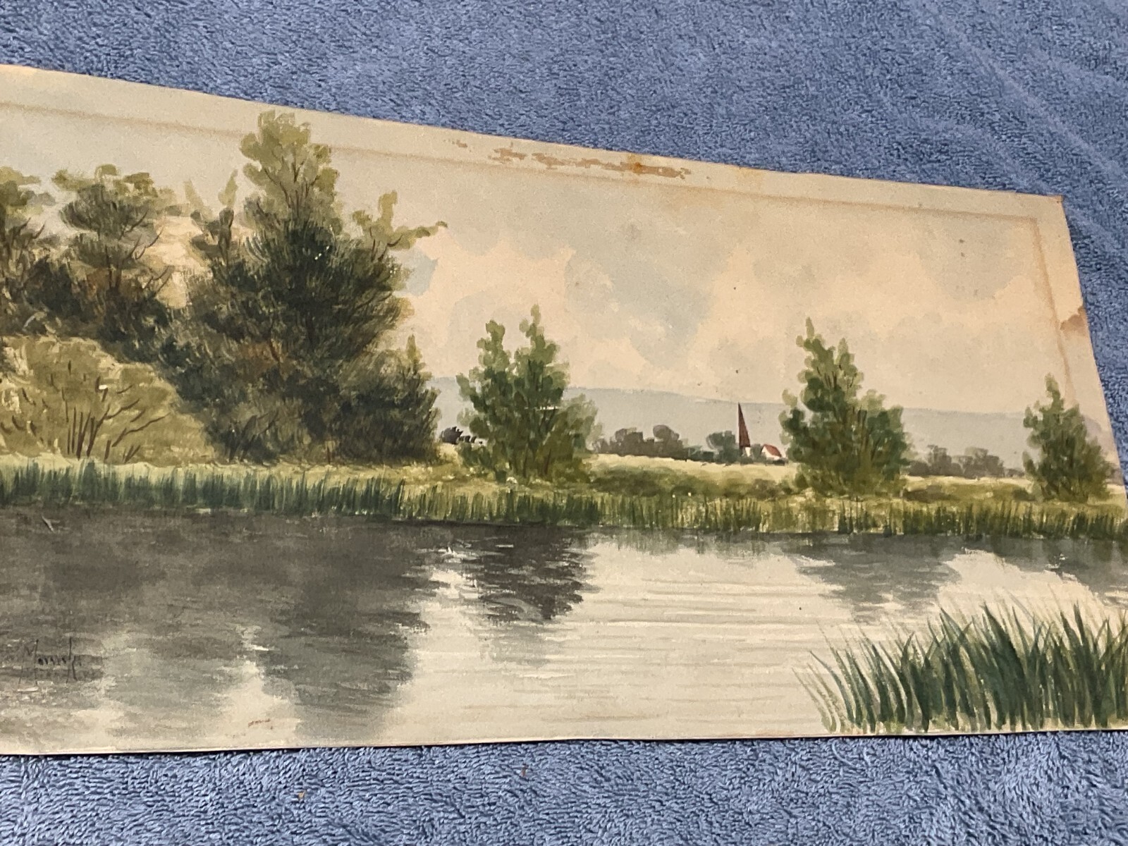 watercolor paintings original 16″ by 8 1/2