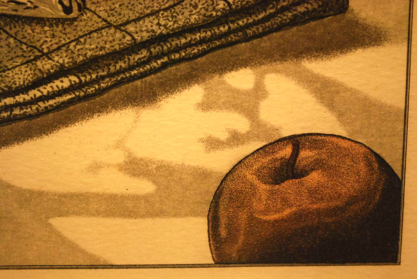 LOUDERMILK Set 2 Kitchen Still Lifes S/N & L/E Hand Colored Etchings Art Prints