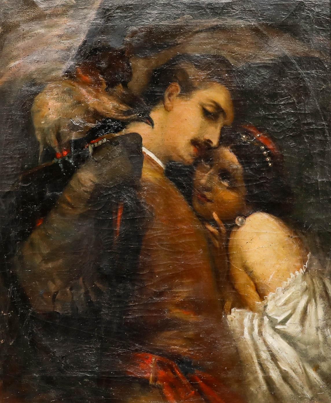 After Tranquillo Cremona (1837-1878) – Late 19th Century Oil, The Falconer