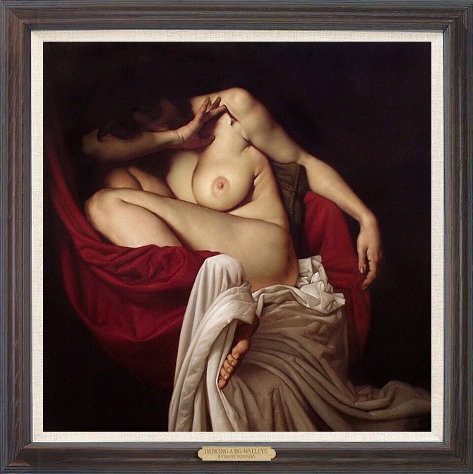 Hand Painted Portrait Woman Female Nude Oil Painting Classical Art Antique Style