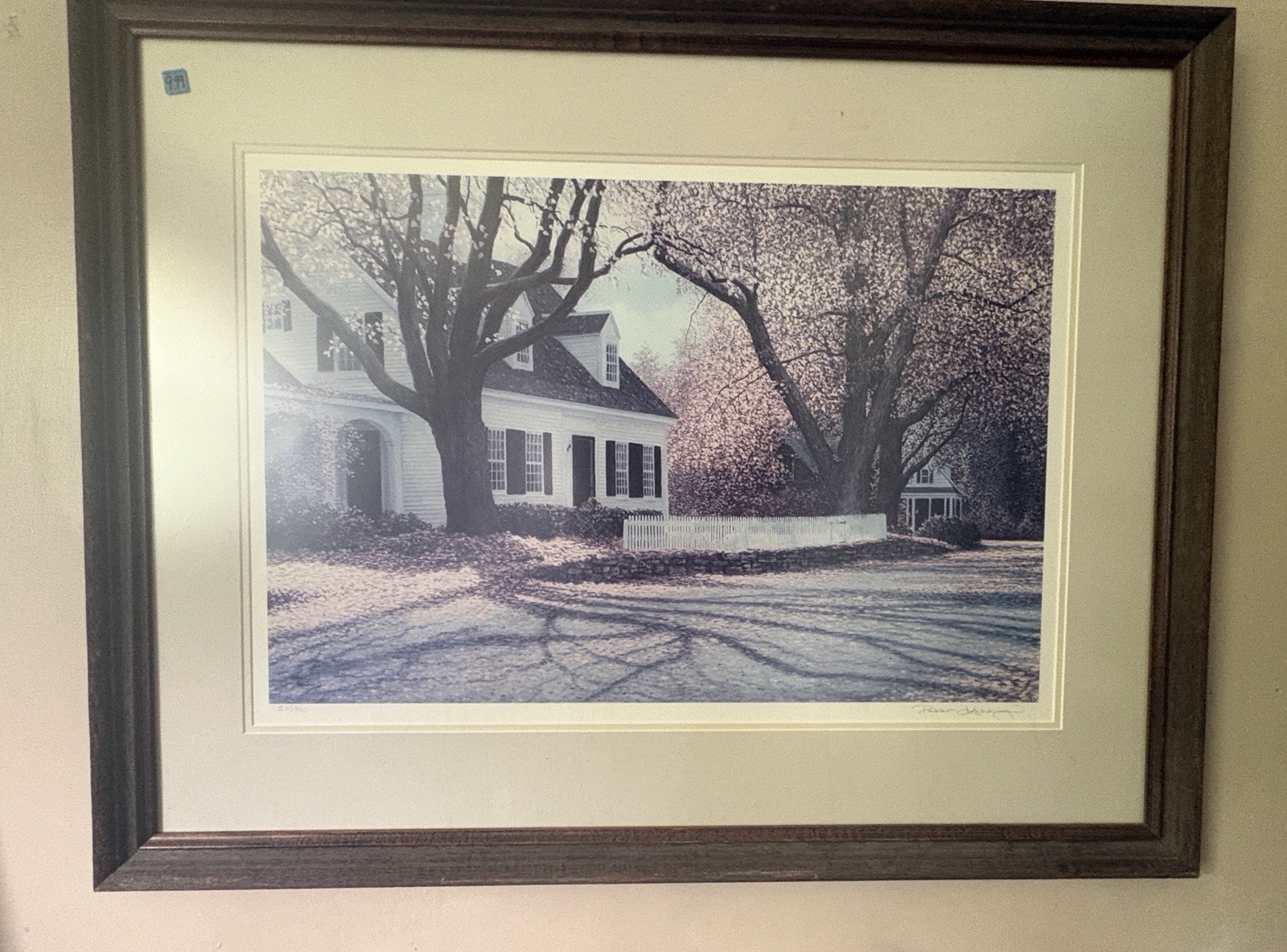 Peter Keating “Downing Lane” Signed Limited Edition Framed Print 1989