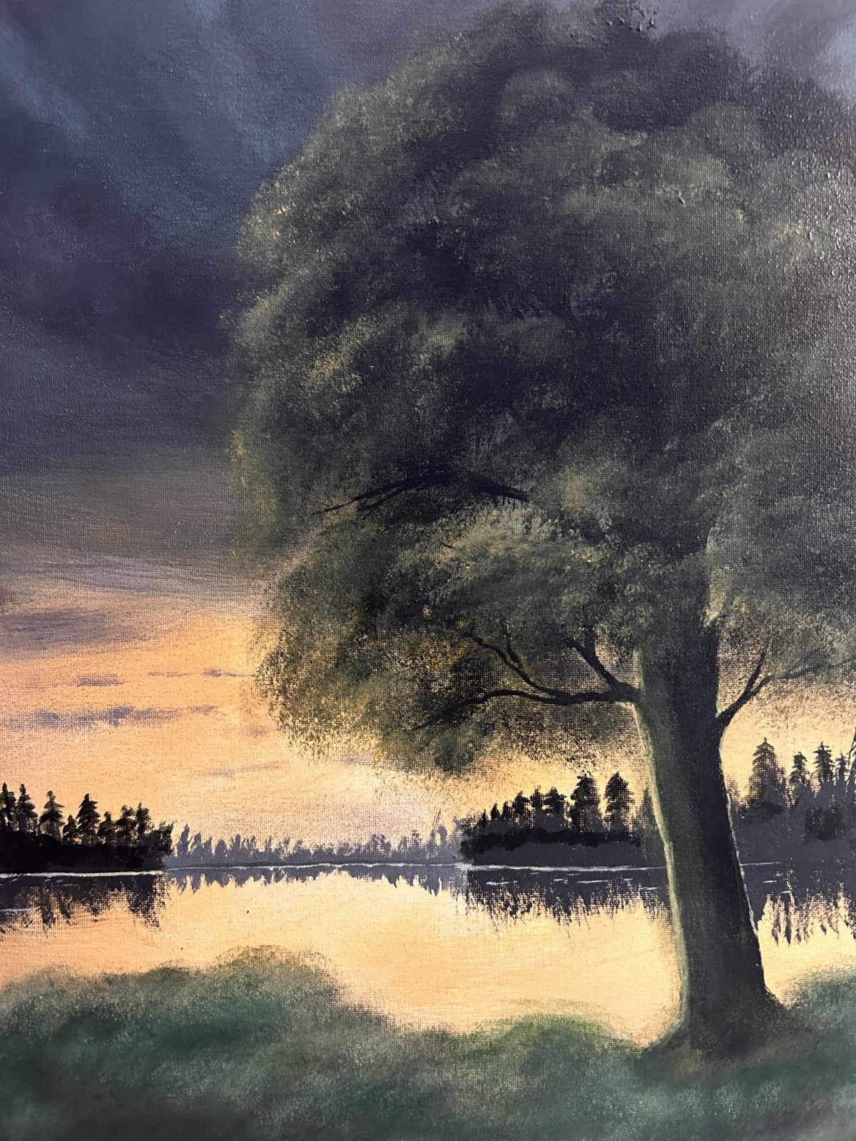 Stillness Before the Storm – Original 18×24 Landscape Painting | Signed & COA