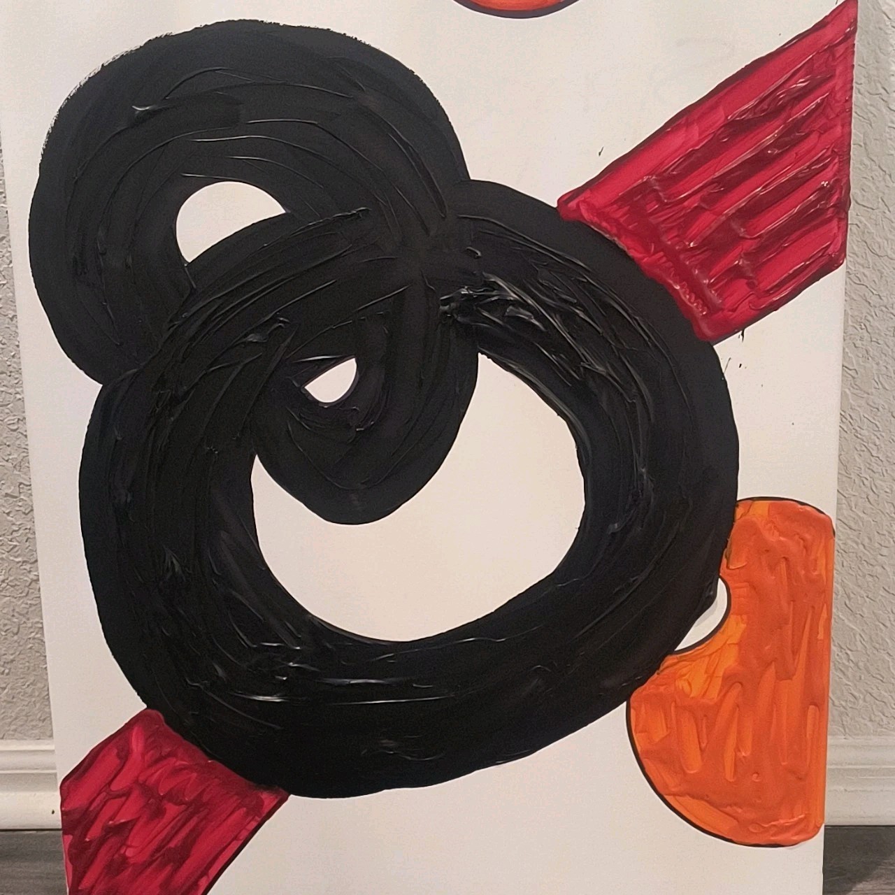 SPACE, Trey Coppland, Abstract Acrylic Painting, 20+24 in, 2026, Signed