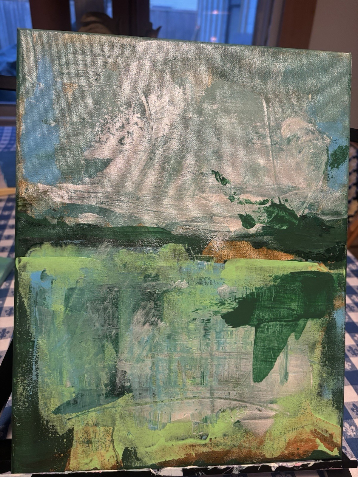 Disturbance Unframed Landscape Abstract Impression 11×14 Canvas Original Wal Art