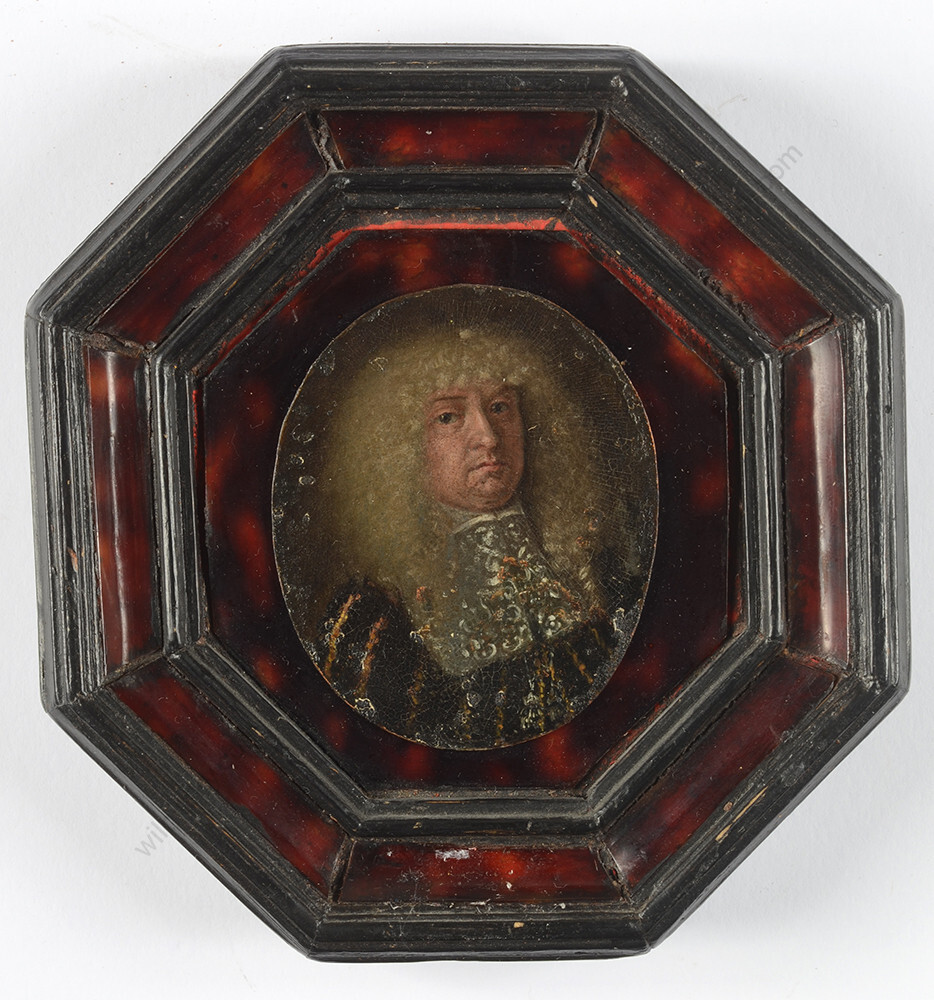 Anglo-Dutch School «Portrait of a gentleman» oil on copper miniature, ca. 1650