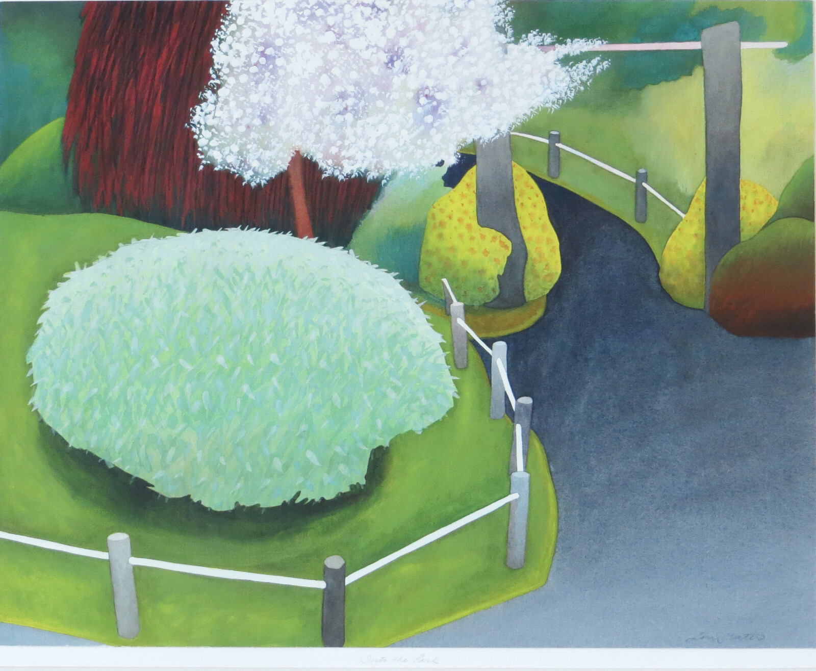 Lori Slater Watercolor – Into the Park – Magical
