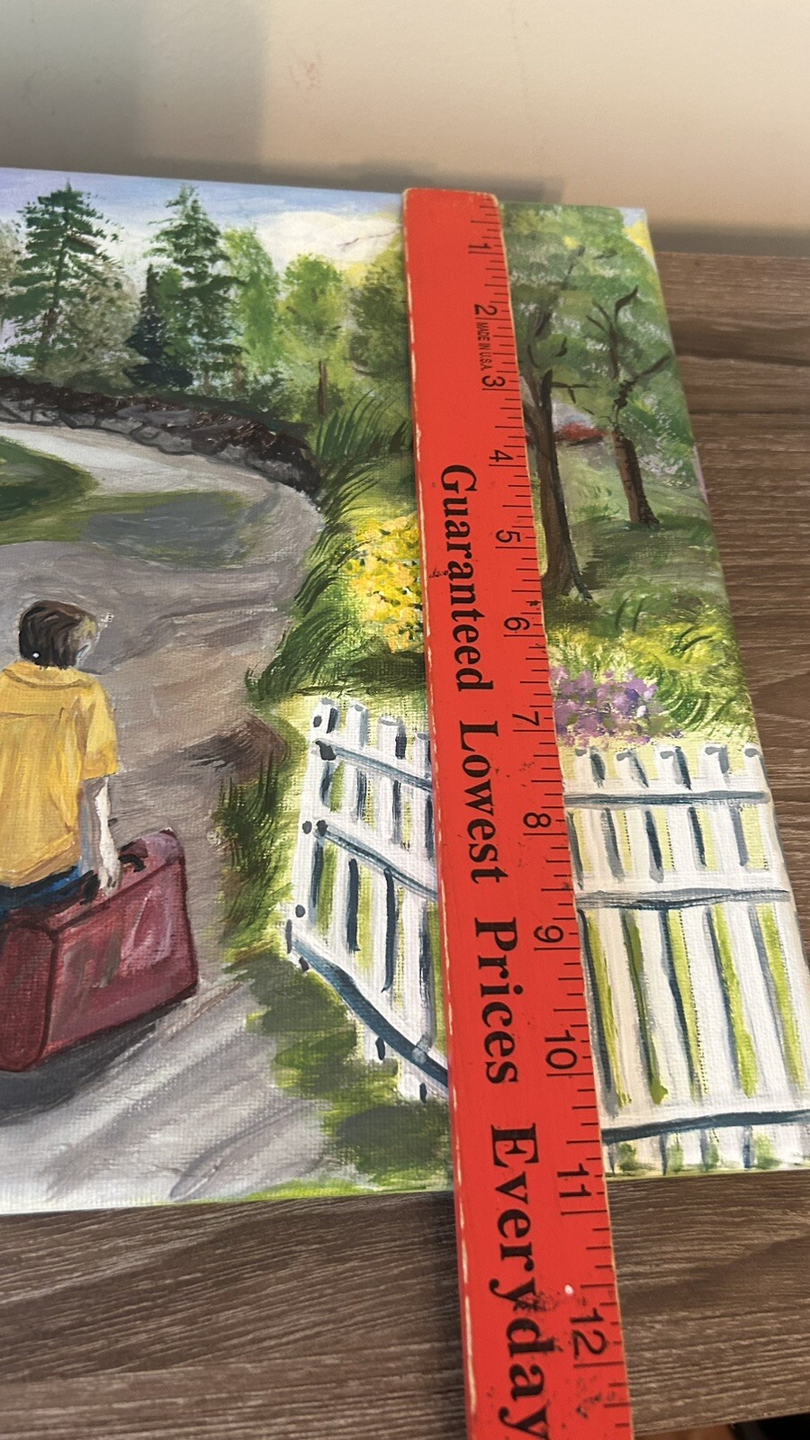 Original Dated Painting On Canvas Runaway By Juanita Malcolm 11×14