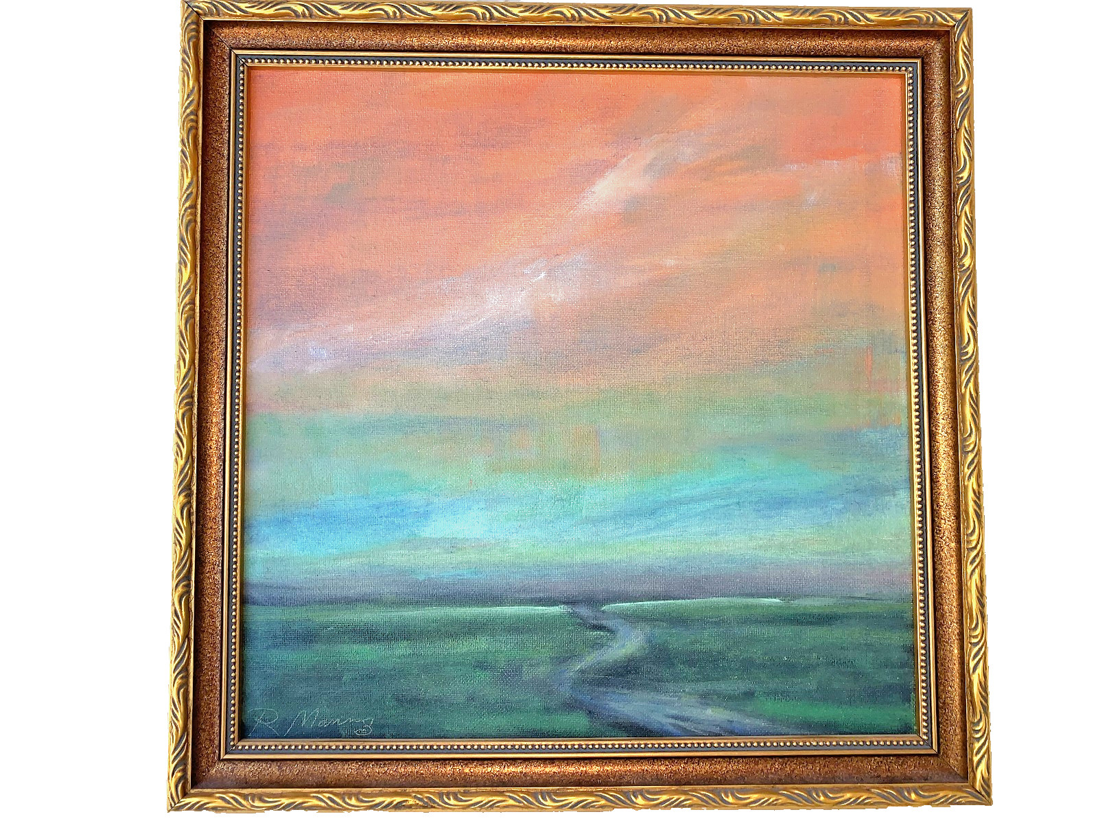 Original Rebecca Manns Acrylic Painting «Boundless II» Wonderful Landscape