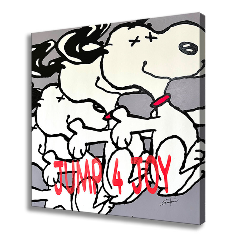 Jump for Joy Snoopy – Original Painting on Canvas