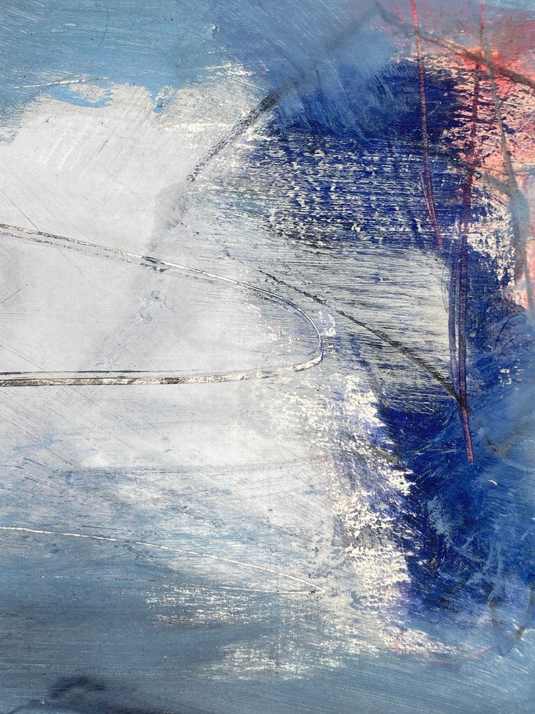 * MANFRED NIPP MALEREI ABSTRAKT ACRYLFARBE GEOMETRISCH MIXED MEDIA