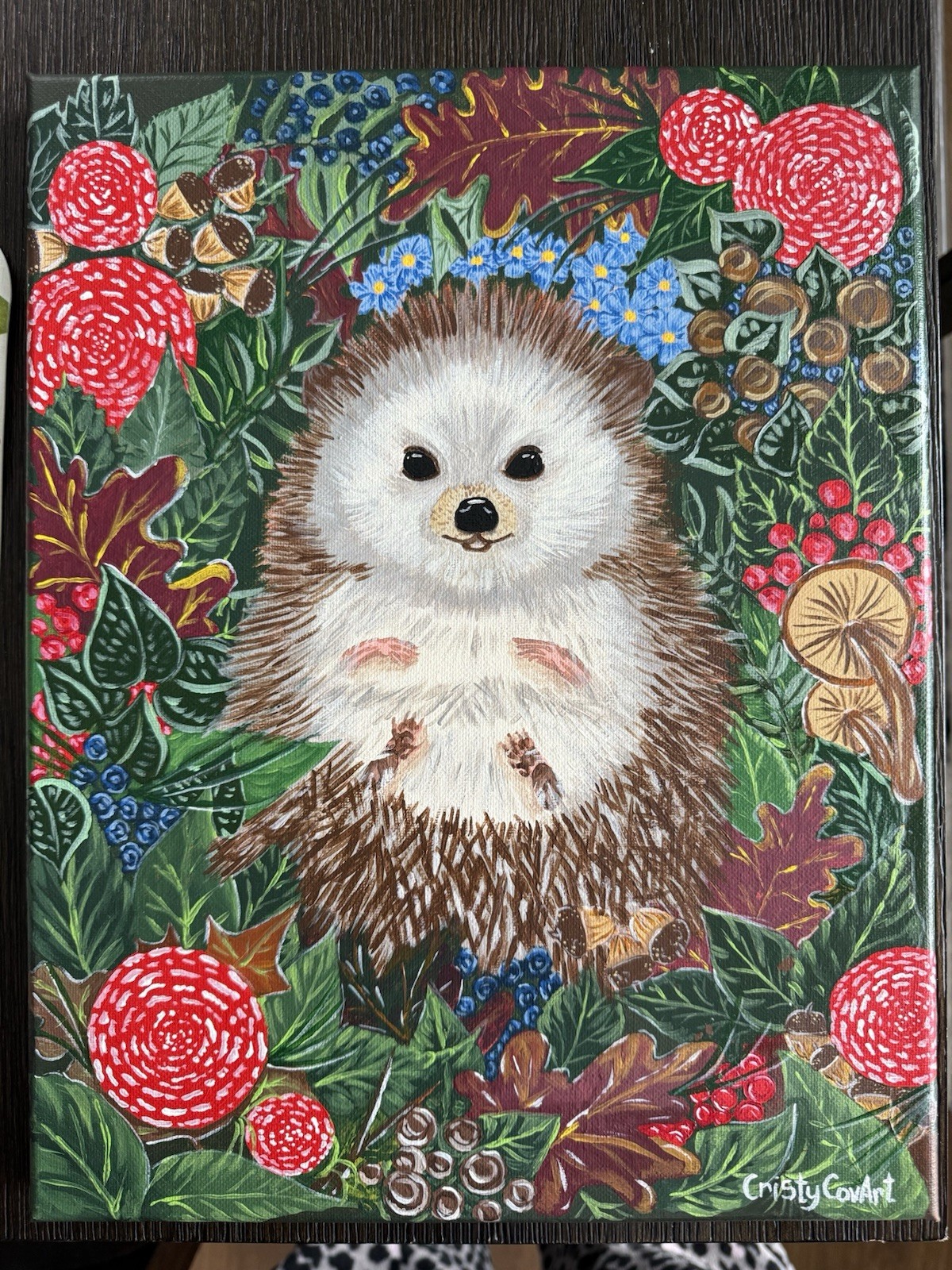 Original Acrylic Painting Hand Painted On Canvas “Enchanted Forest” 11×14