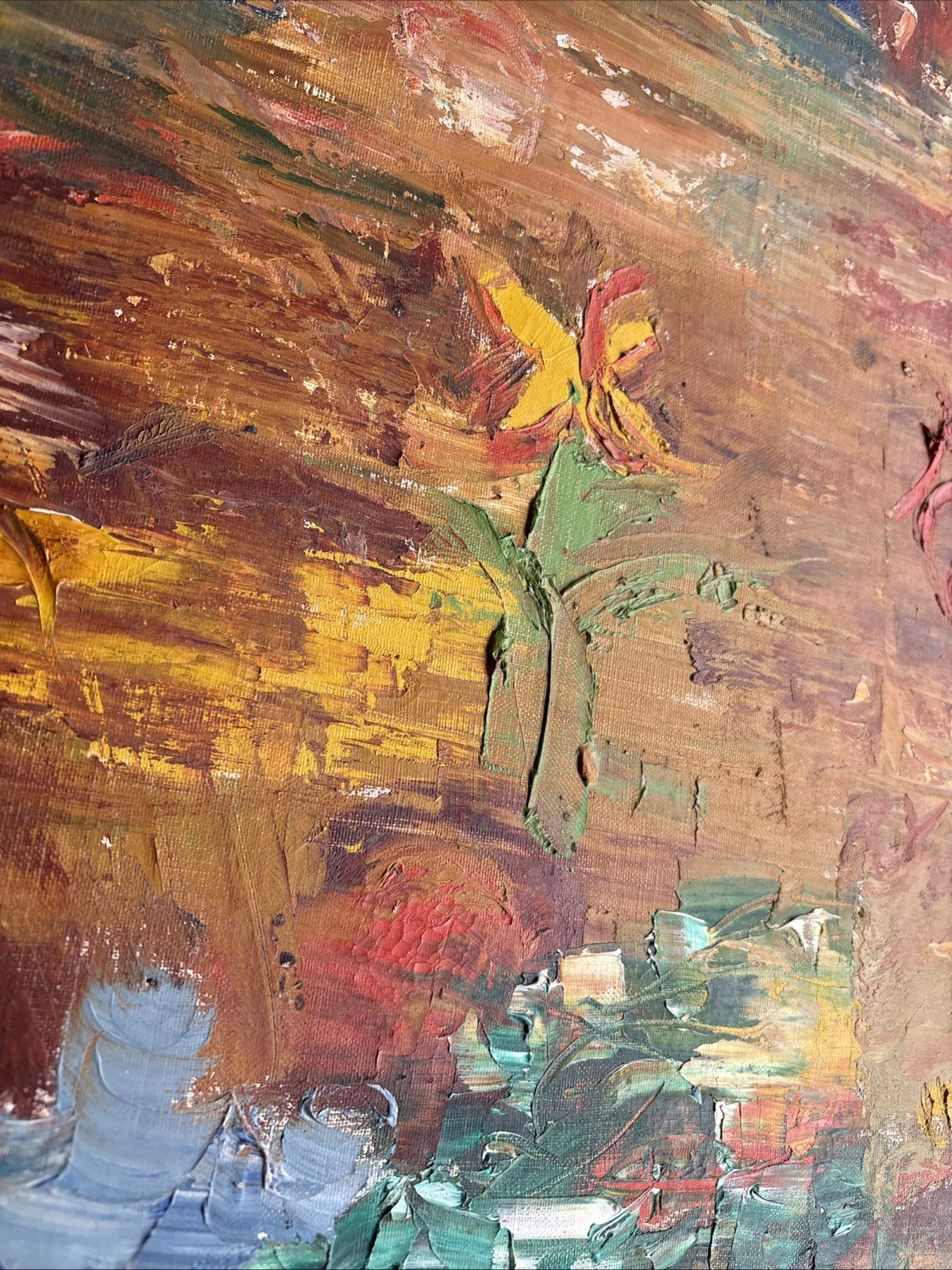 MICHAEL MULHERN (1940-2012) Oil Panting On Canvas 24”x18” Brutalist No Frame