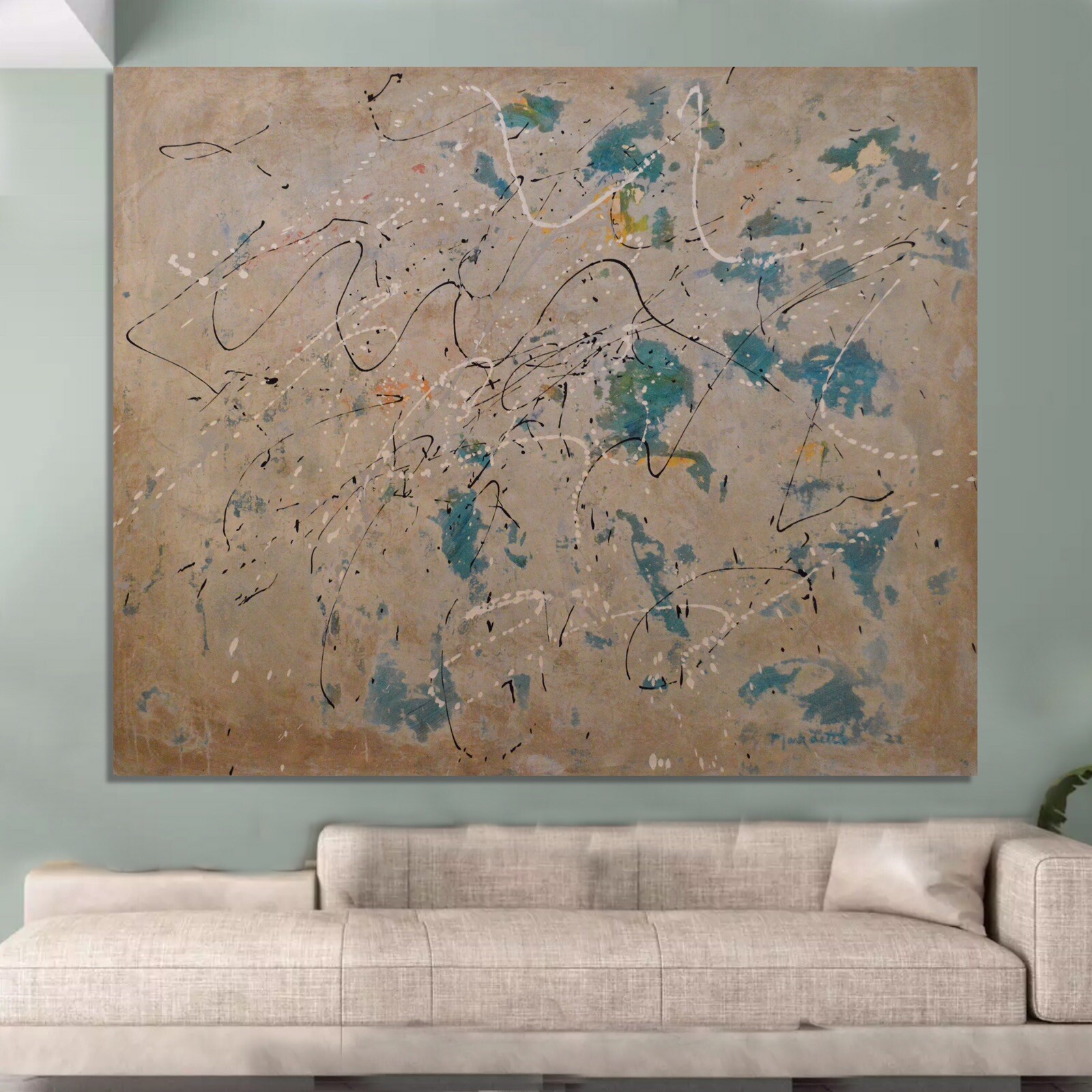 Mark Little, Original, Painting, 72” X 60” Acrylic, Abstract, POP Art, Modern XL