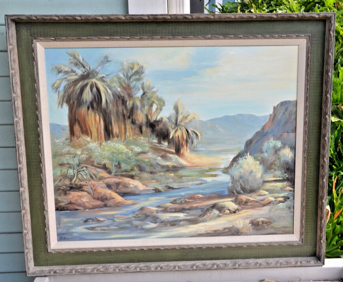 William Tangman Duden Jr, California Desert Impressionist Oil Painting LISTED