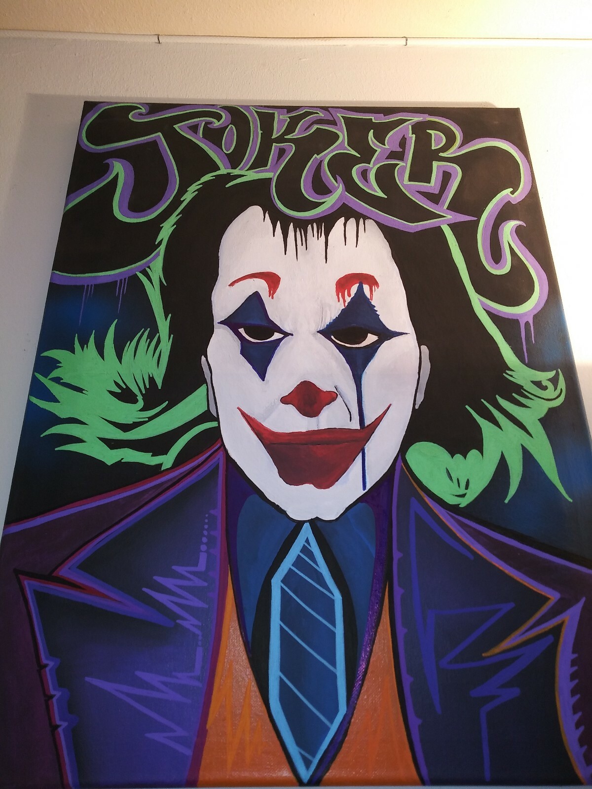 The Joker Painting – Original Acrylic On Canvas – 18 x 24 inches