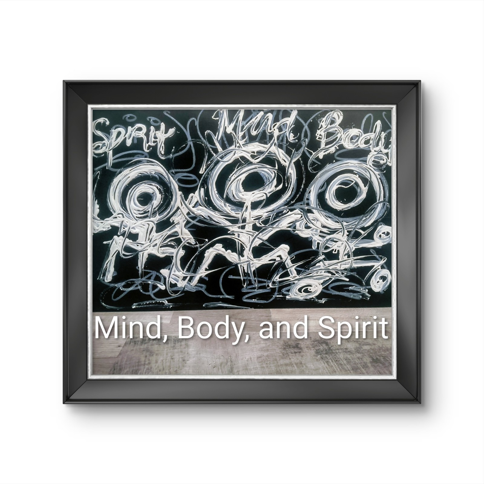 Trey Coppland, Mind Body Spirit Abstract Acrylic, Cardboard, 20×30 in, 2026, Si…