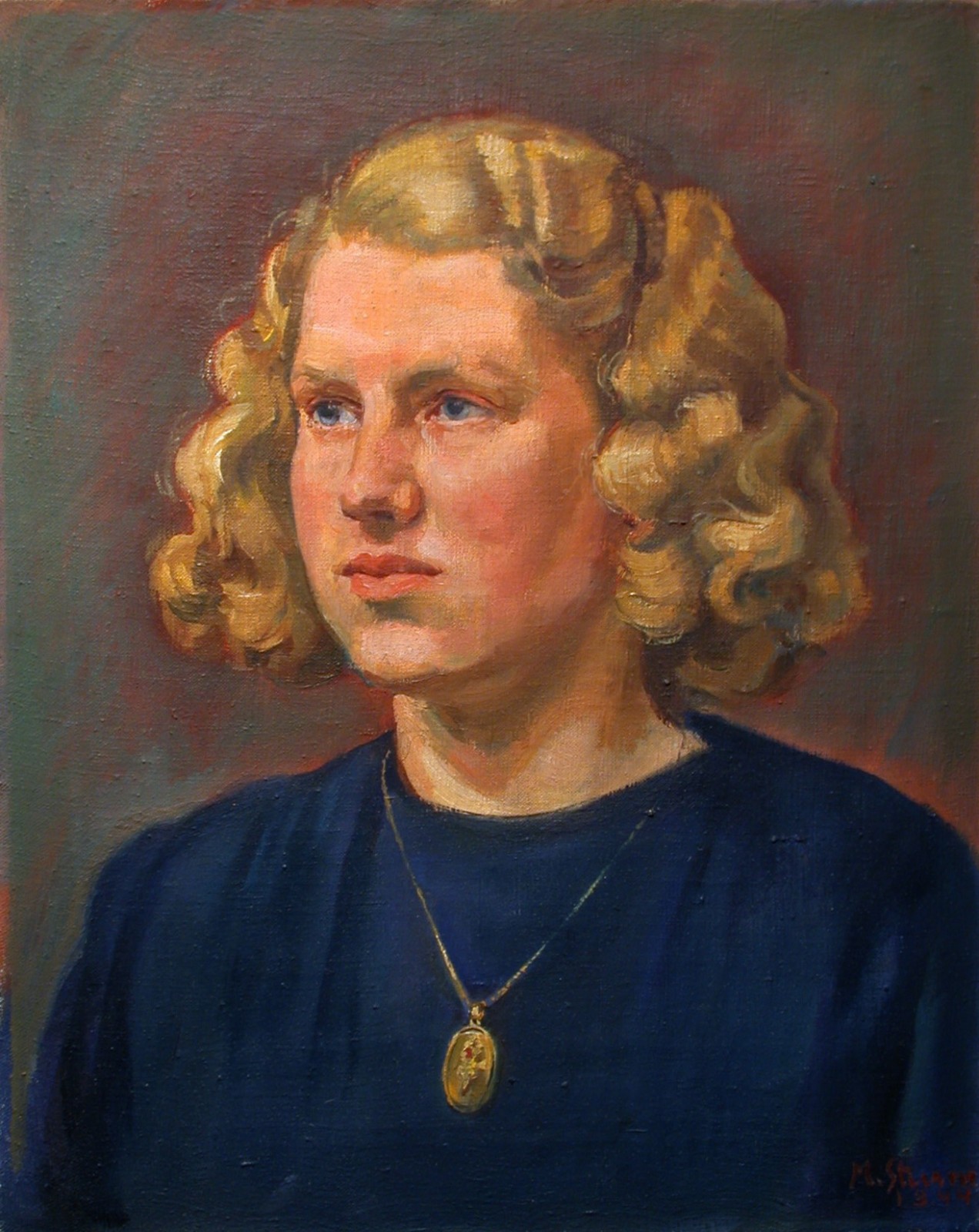 Maria Sturm (Seitenstetten 1913-1996 St. Pölten) Self Portrait 1944.