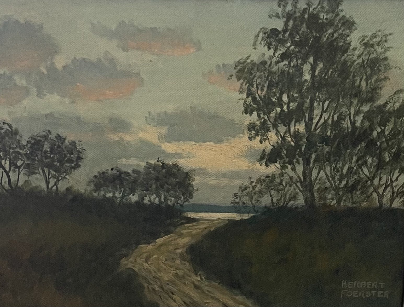 Herbert Foerster (Amer 1910-2000): “Water View”Oil , Framed, Signed, Lovely
