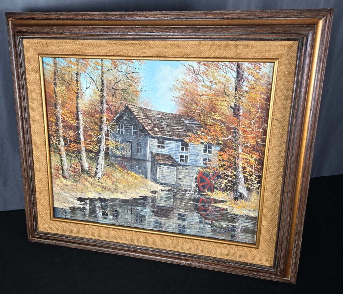 Hielene Furlong, Indiana oil painting Beck’s Mill, Salem, IN 16″ x 20″ landscape