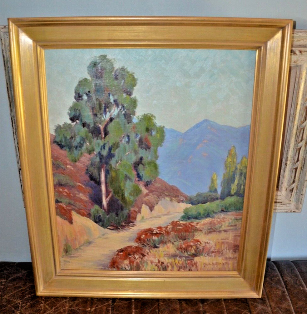 «The Mountain Road» Plein Air California Painting Listed Maybell Marlatt