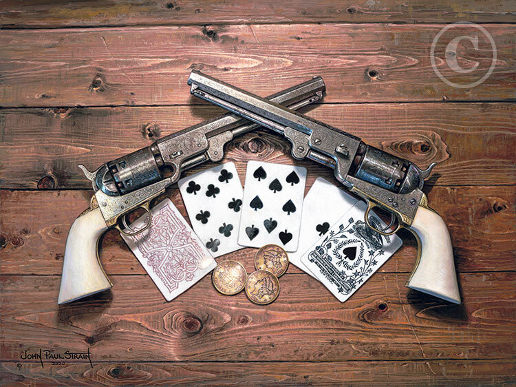 Aces and Eights By John Paul Strain New Signed Artist’s Proof Paper Giclée