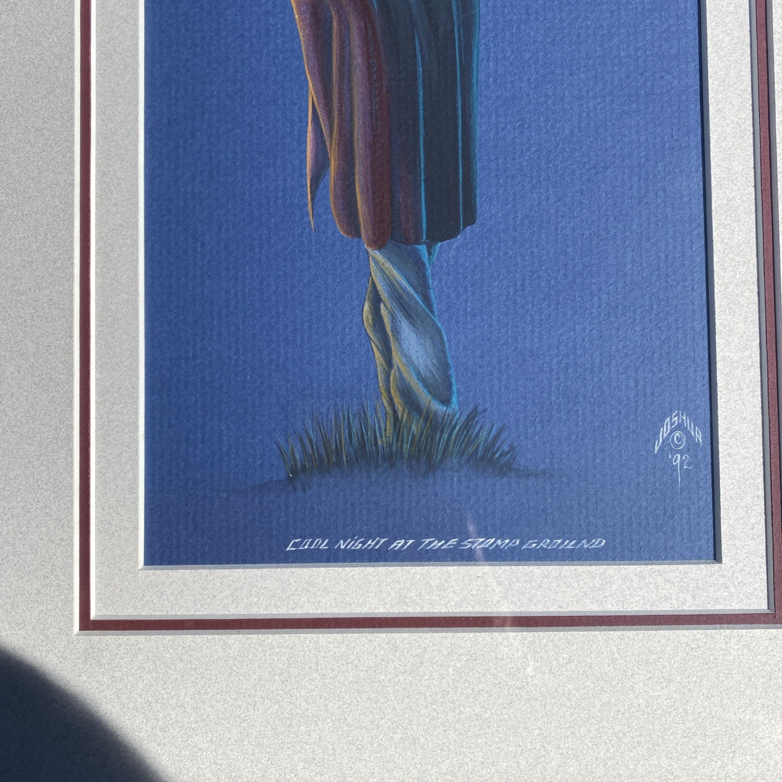 Original framed Painting By Native American Indian Lee Roy Joshua Seminole