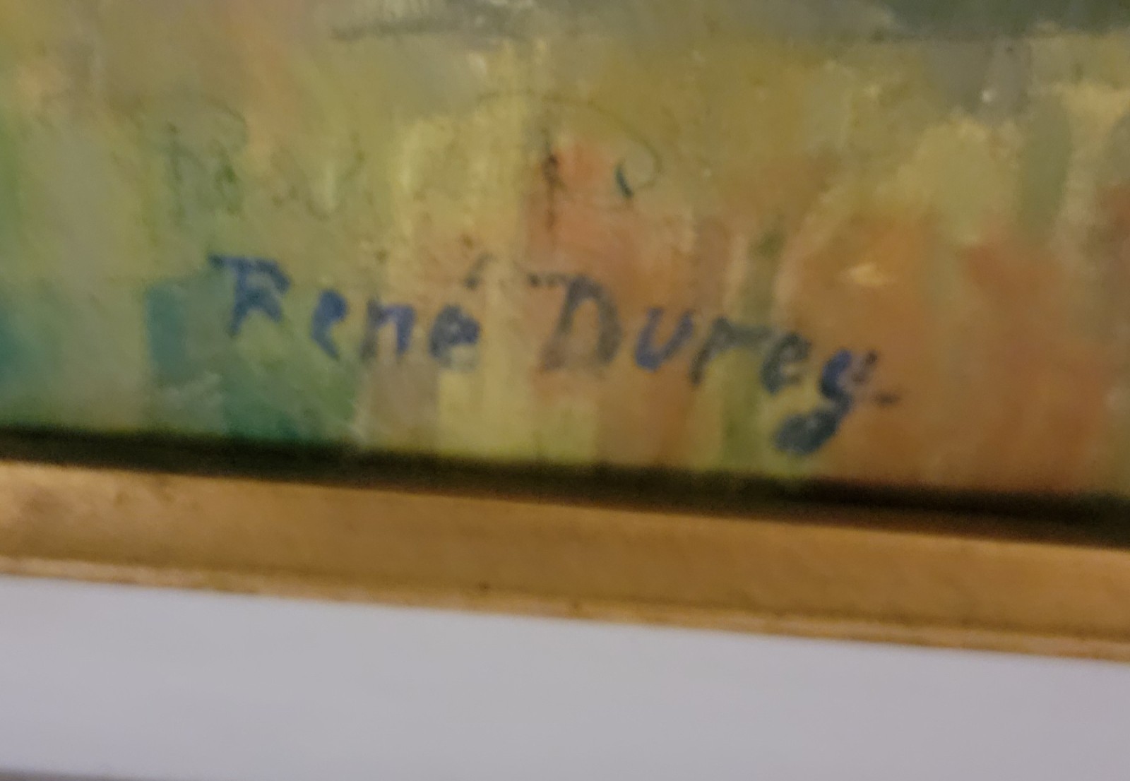 René Durey Framed Signed Impressionist Landscape Painting on Canvas, 26 x 21 in