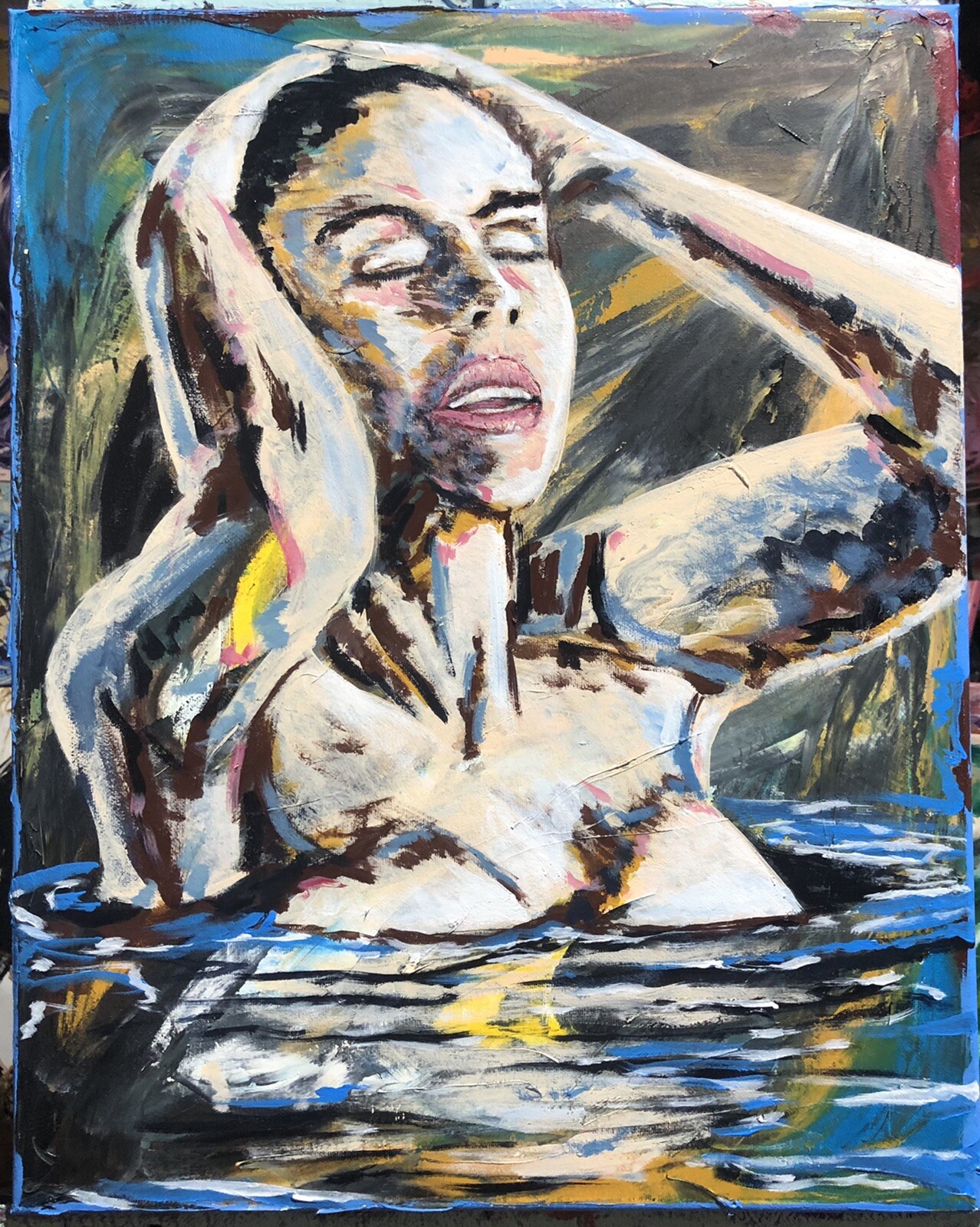 “Faded Memories”, Original Painting Canvas Art Oils #michaelscottwoodcock