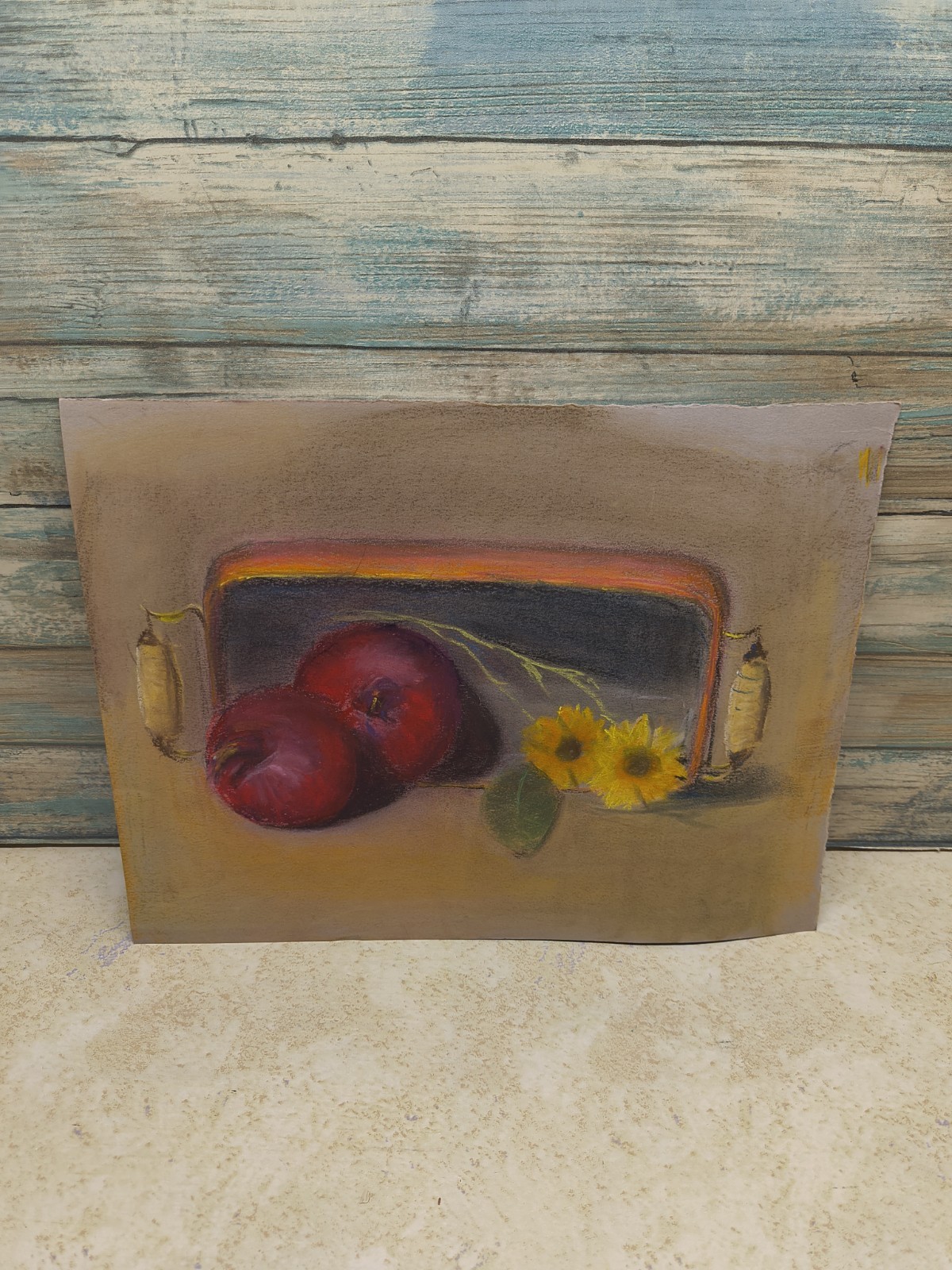 Original Soft Pastel Picture Paper Still Life