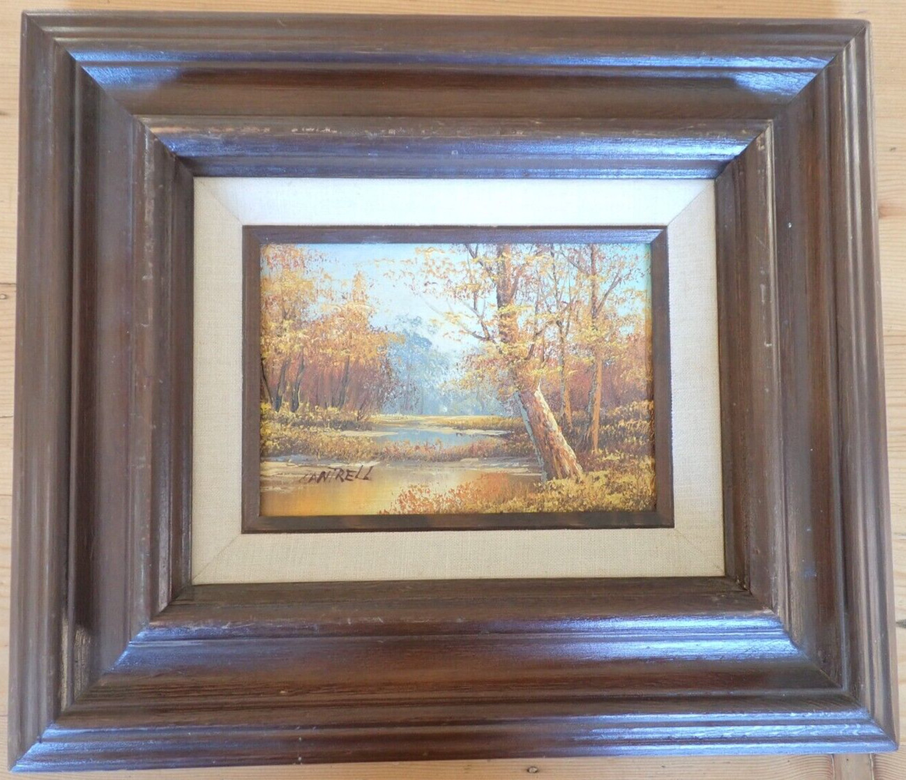 Phillip Cantrell Small Original Oil Painting Nature Landscape 4 1/2″ X 6 1/2″