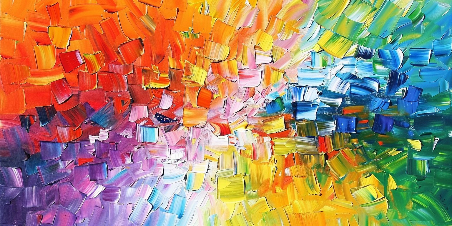 Hand Painted Oil Painting On Canvas Wall Art Modern Abstract Home Decor 3D Red