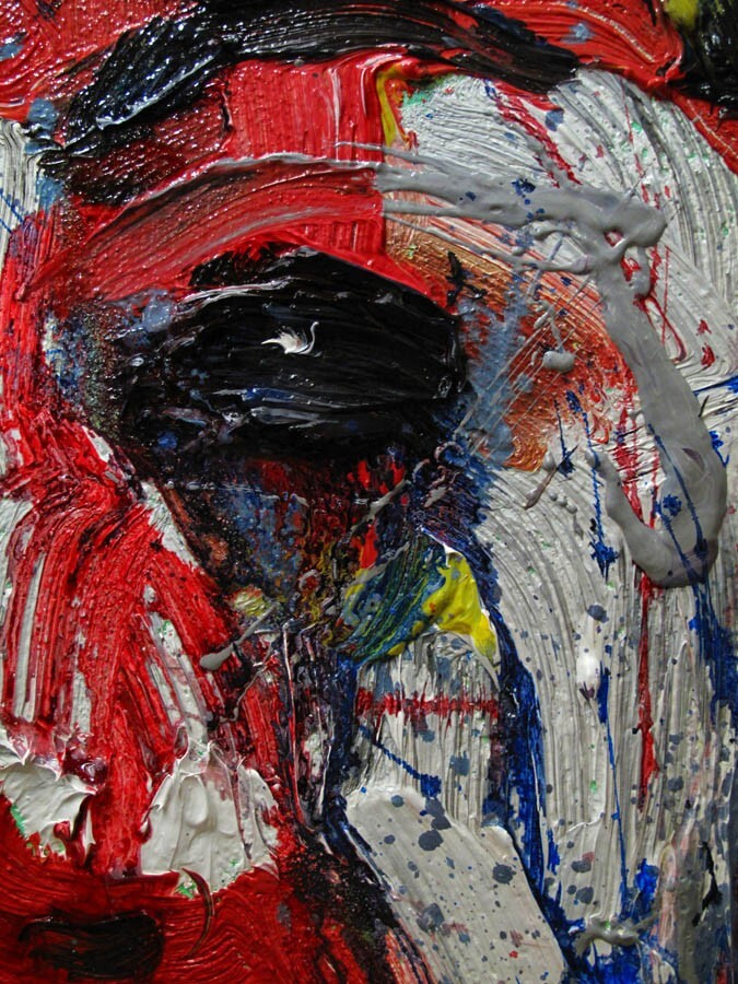 24×18″ MODERN ORIGINAL OIL█PAINTING█VINTAGE█IMPRESSIONISM█ART SIGNED ABSTRACT A