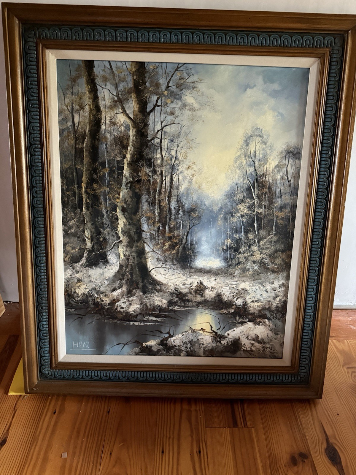 Winslow Homer Oil On Canvas, Winter Landscape