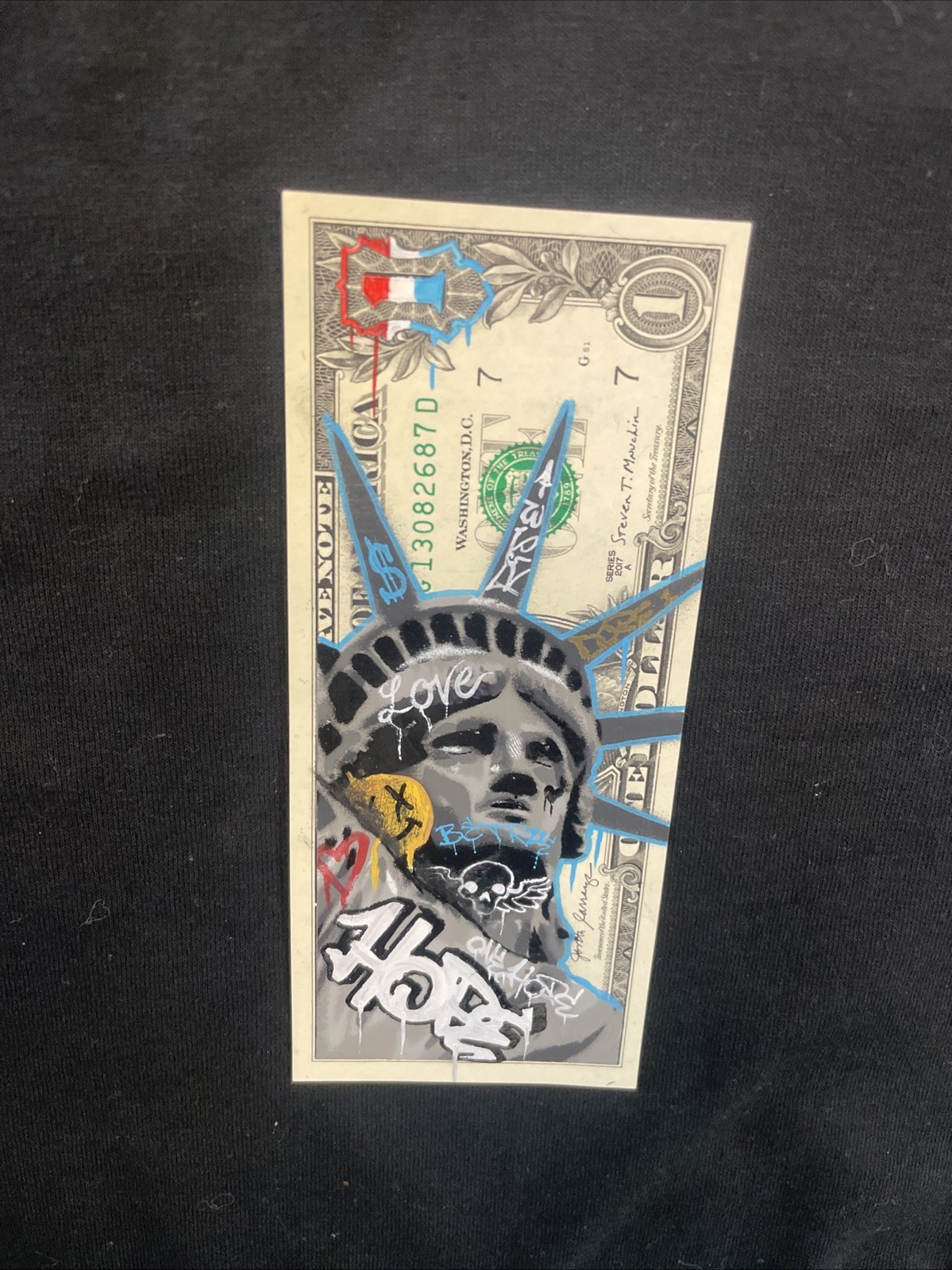 Graffiti Liberty 1 Dollar bill painting Tattoo Art Graffiti Art Street Art