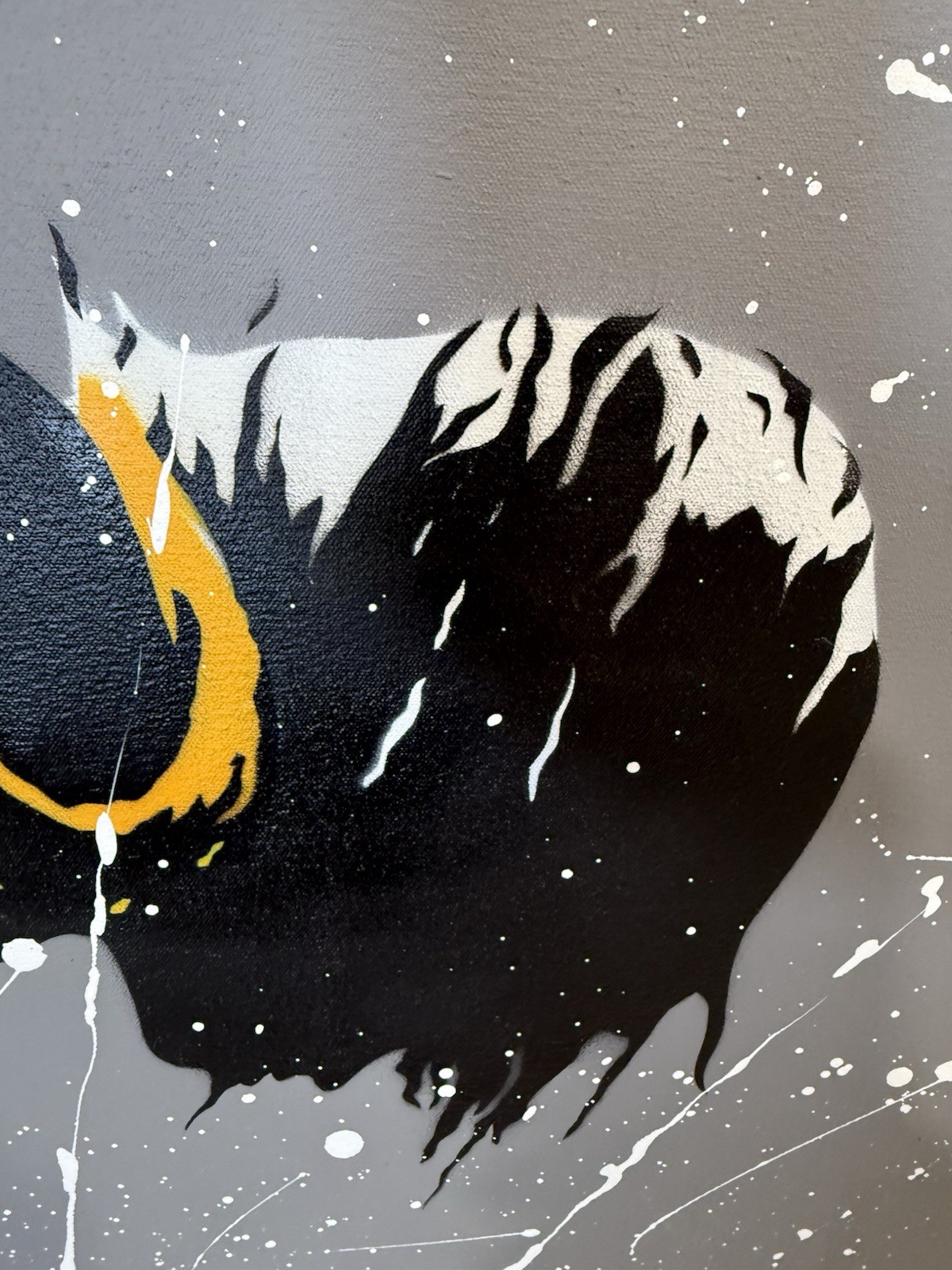 GRAFTER Original Signed “Splash” Canvas Modern Contemporary Art 40 By 30 Inches