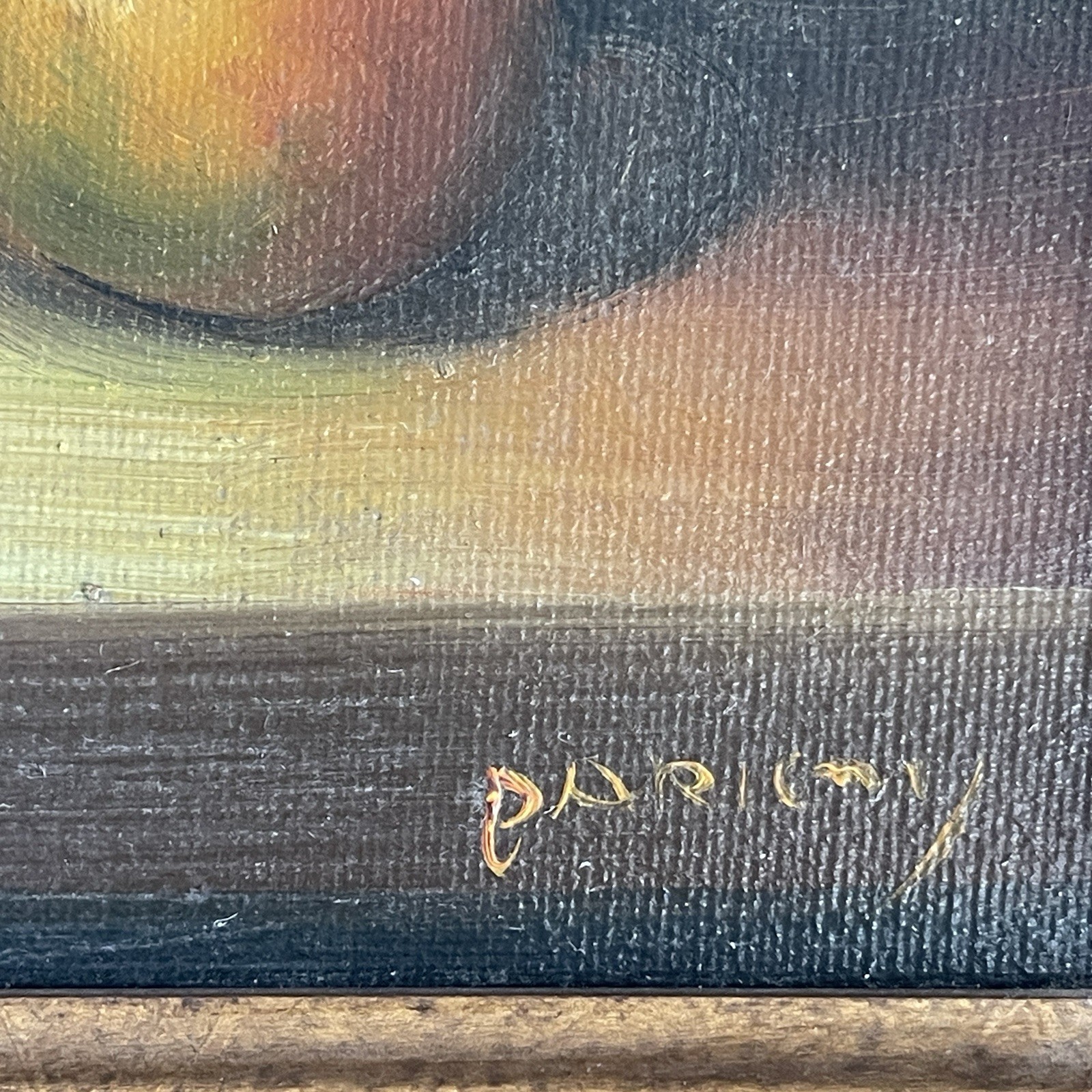 2 PARKEY Original Fruit Still Life Oil on Canvas Signed Paintings Framed 14×16