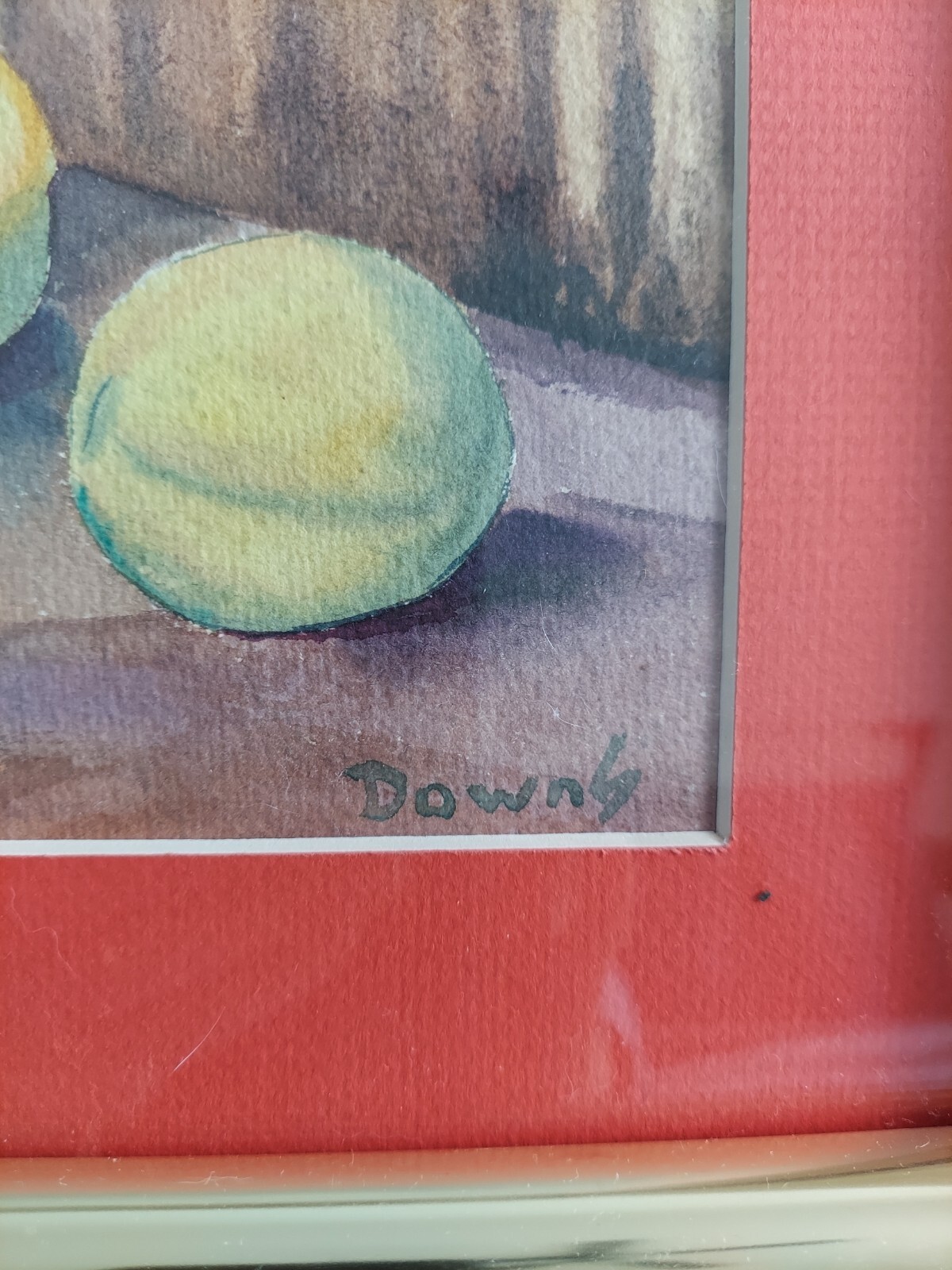 Jane Downs Carter Original Watercolor Still Life Signed Framed Painting 16″×20″H