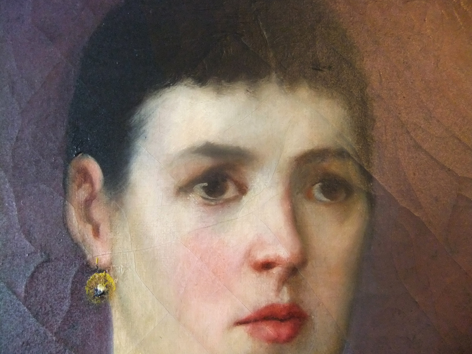 Oil/Canvas End Xixth – Portrait » Lorraine to the Alérion » – 21 11/16×18 1/8in