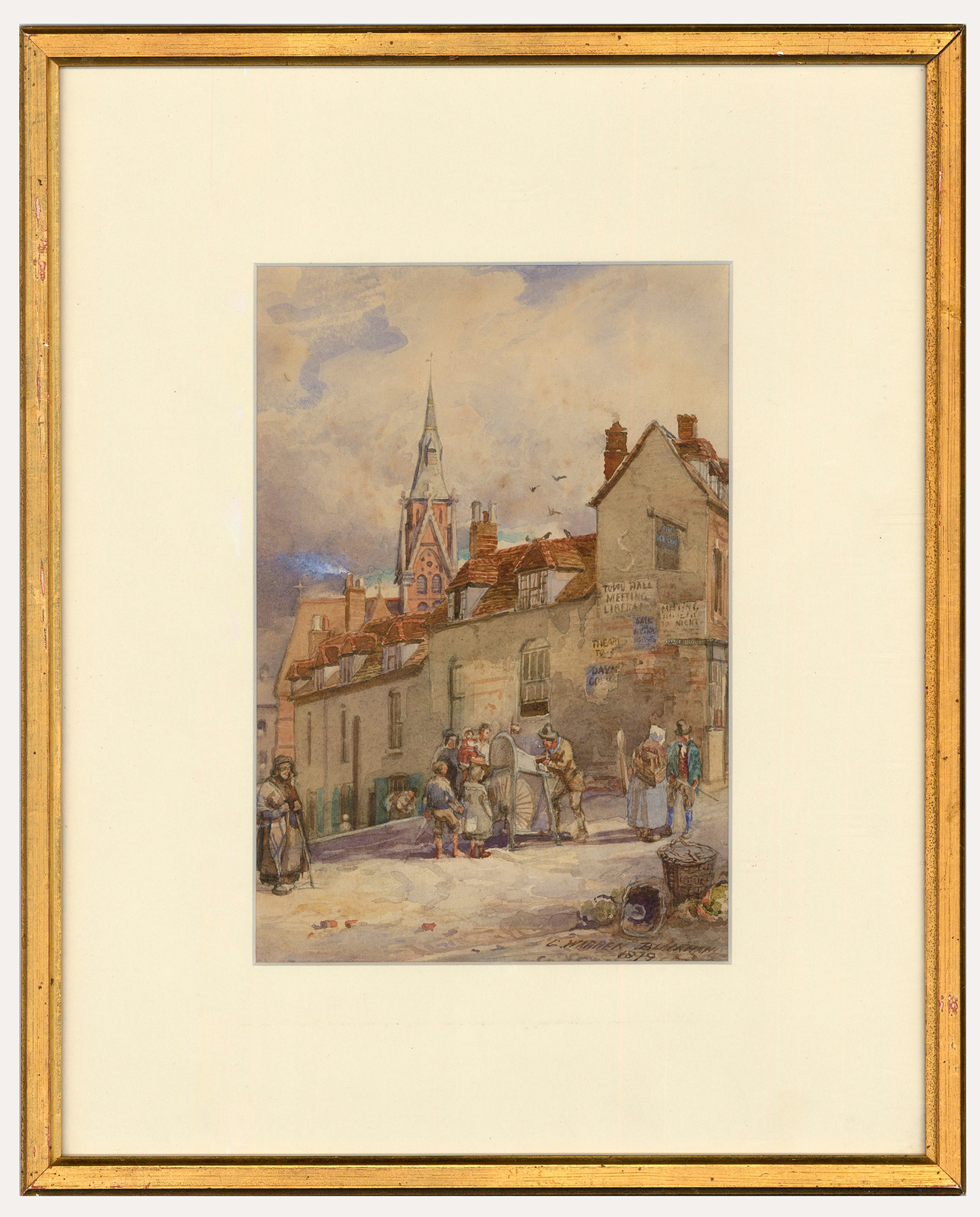 George W. Blackham (1832-1912) – Late 19th Century Watercolour, Little Bow St.