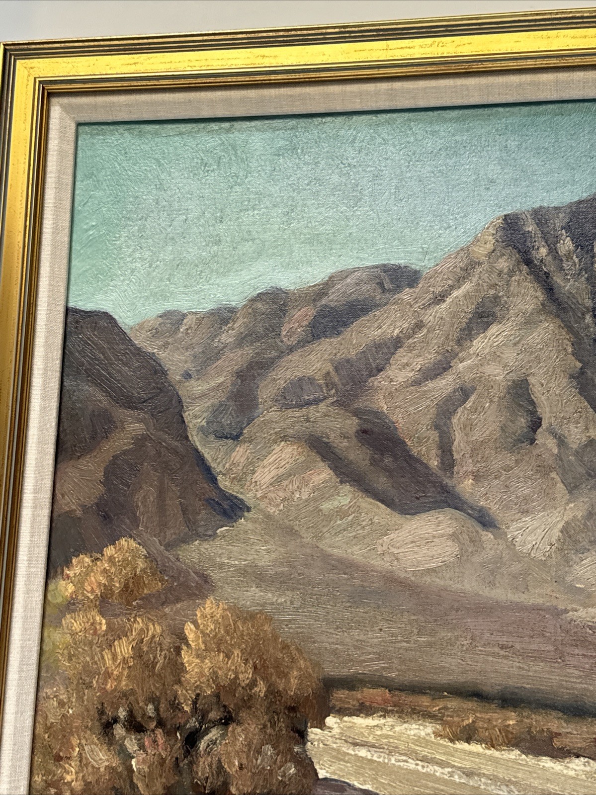 Antique Desert Painting Impressionist Landscape George Frederick 1930’s 1934