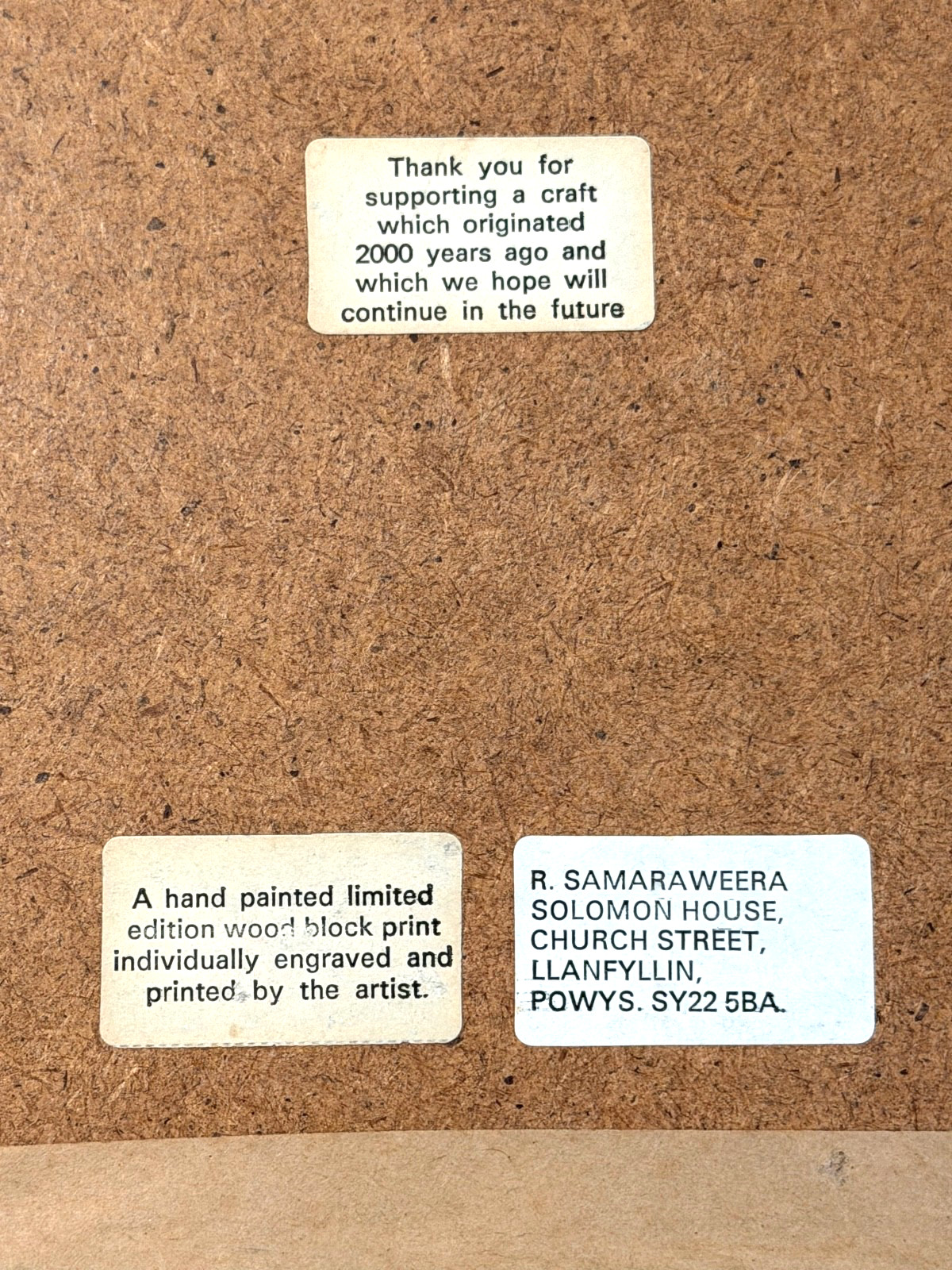 Rama Samaraweera Signed Tiger Print Limited Edition 37/300 In Frame 7.5″x9.5″