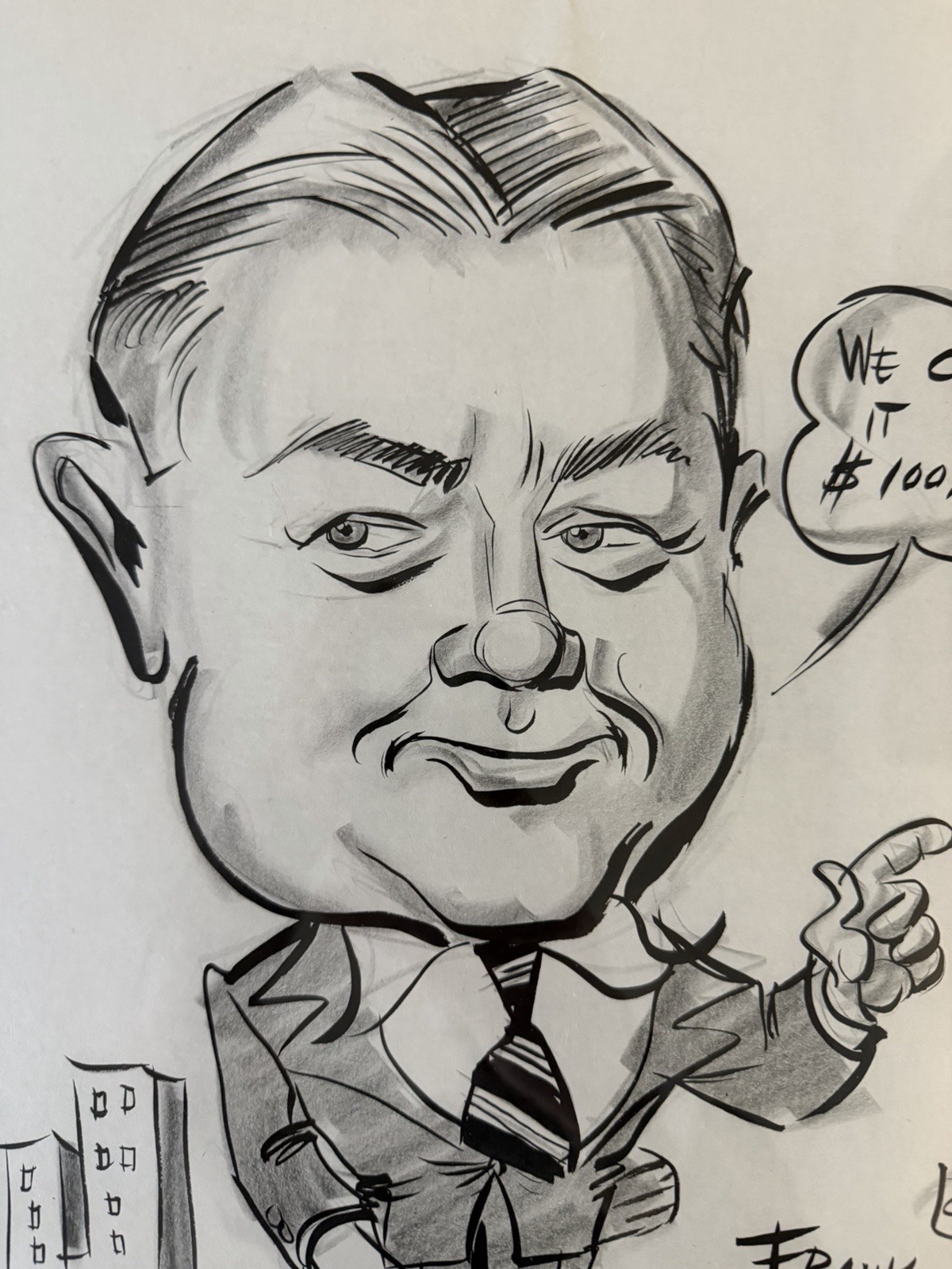 George Conrad Ink Caricatures Set 1950’s «At the Bays»