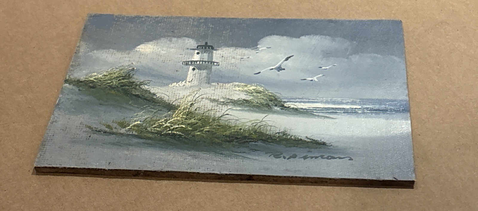 Original hand signed Oil Painting 5 x 7 inch mounted on board