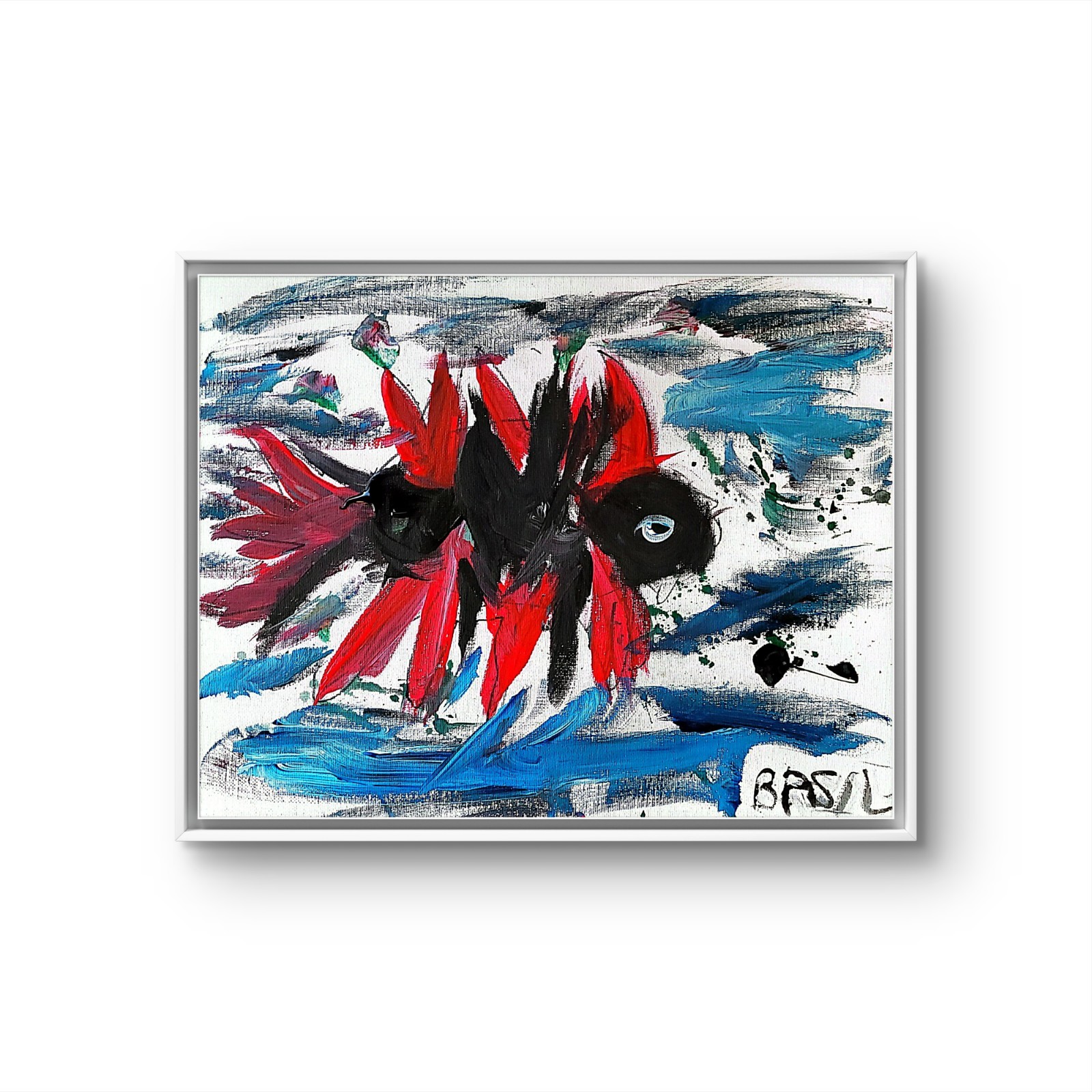 Angel Fish Contemporary Expressionist Original Painting