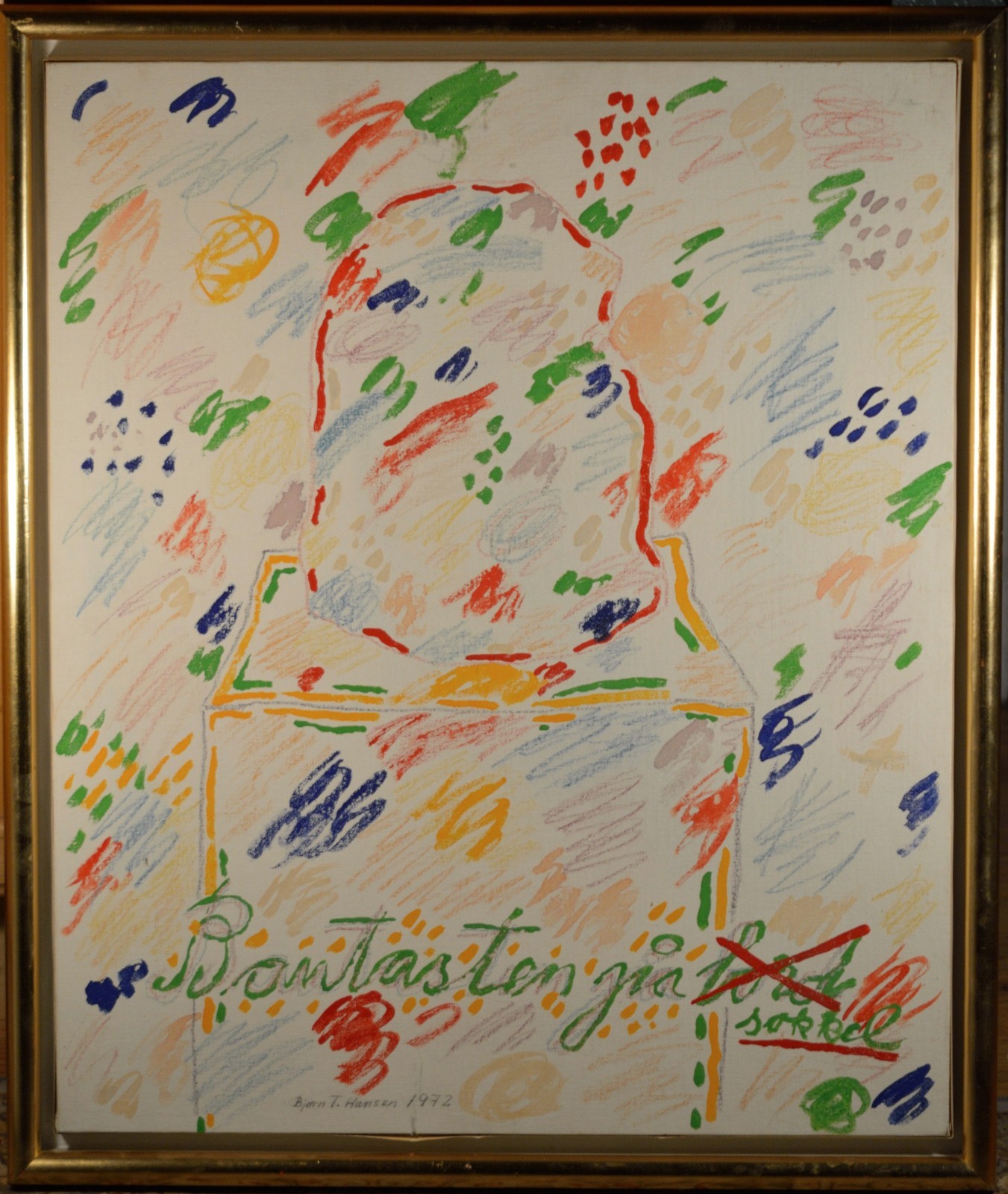 Bjorn T. Hansen Oil Painting, Listed Danish Artist, Pencil Signed, Fine & RARE!!
