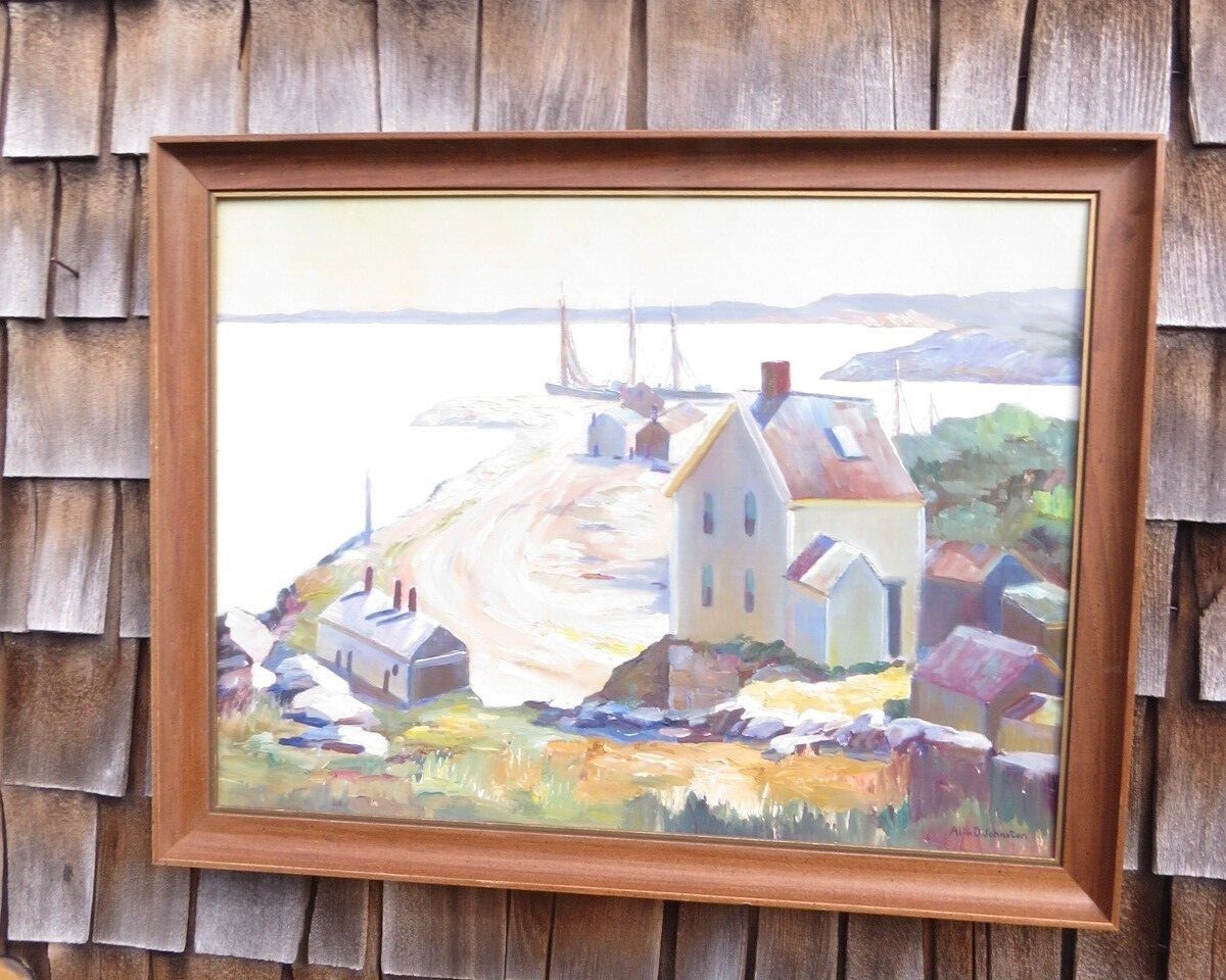 Painting of Rockport Massachusetts by Alice Davis Johnston