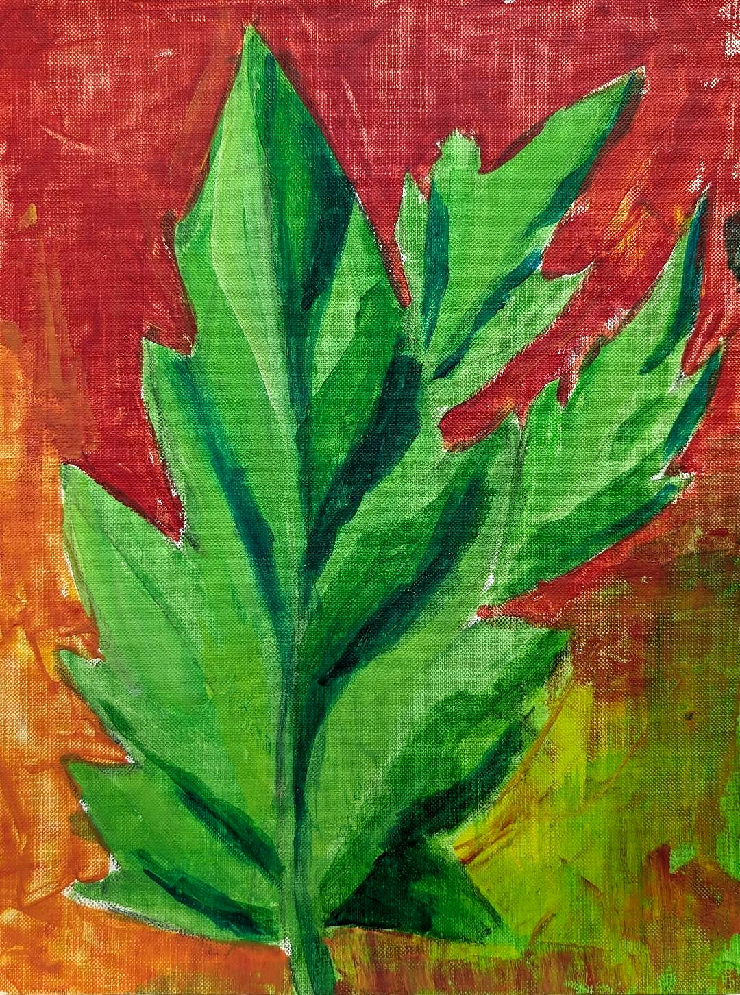 Original Art. Acrylic on Canvas Paper. 9×12 Inches. ‘QUICK STUDY: Spring’