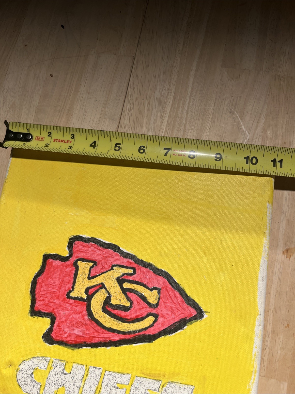 Hand painted KC Chiefs Canvas Unique