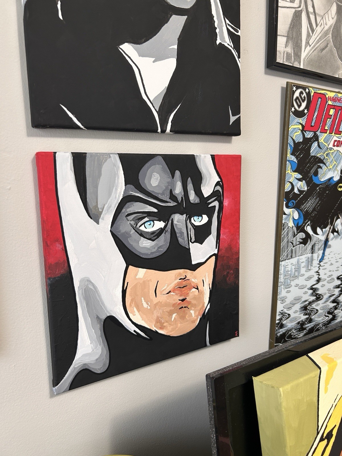 12×12 Michael Keaton Batman Painting